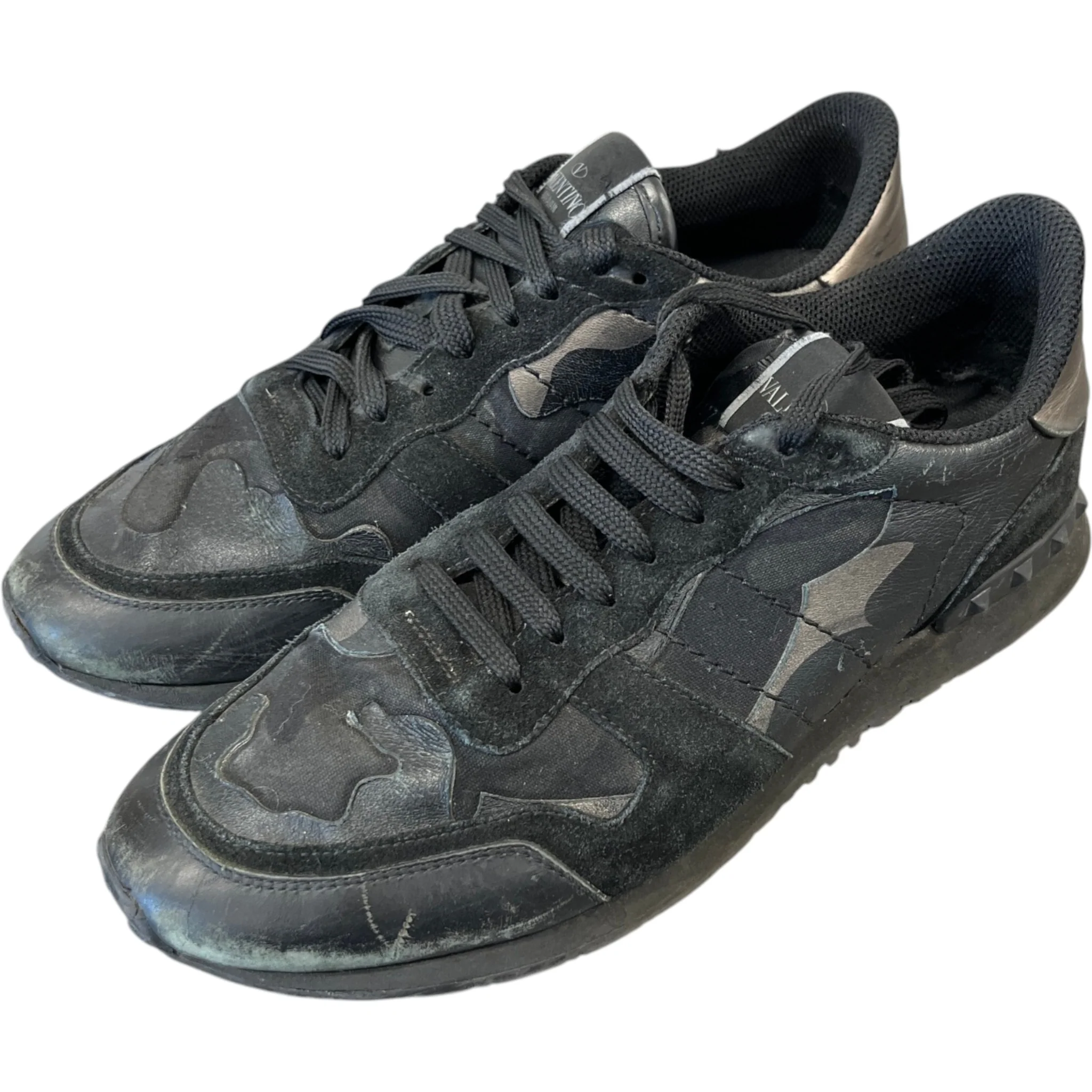 Men's Rock Runner Low Trainers Black Size EU 43 / UK 9 - Image 9