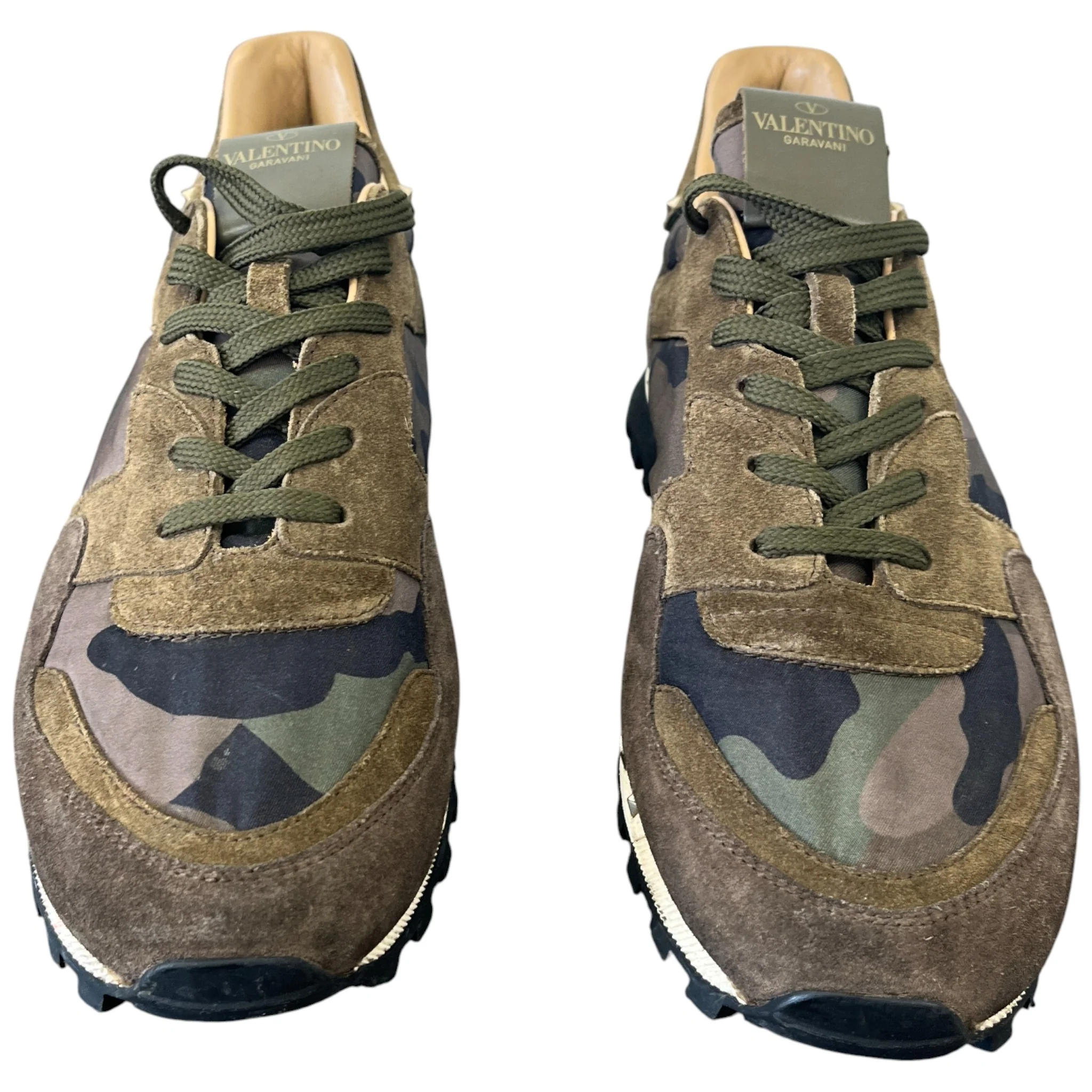 Men's Rockrunner Camo Stud Low Trainers Green Size EU 42 / UK 8 - Image 6