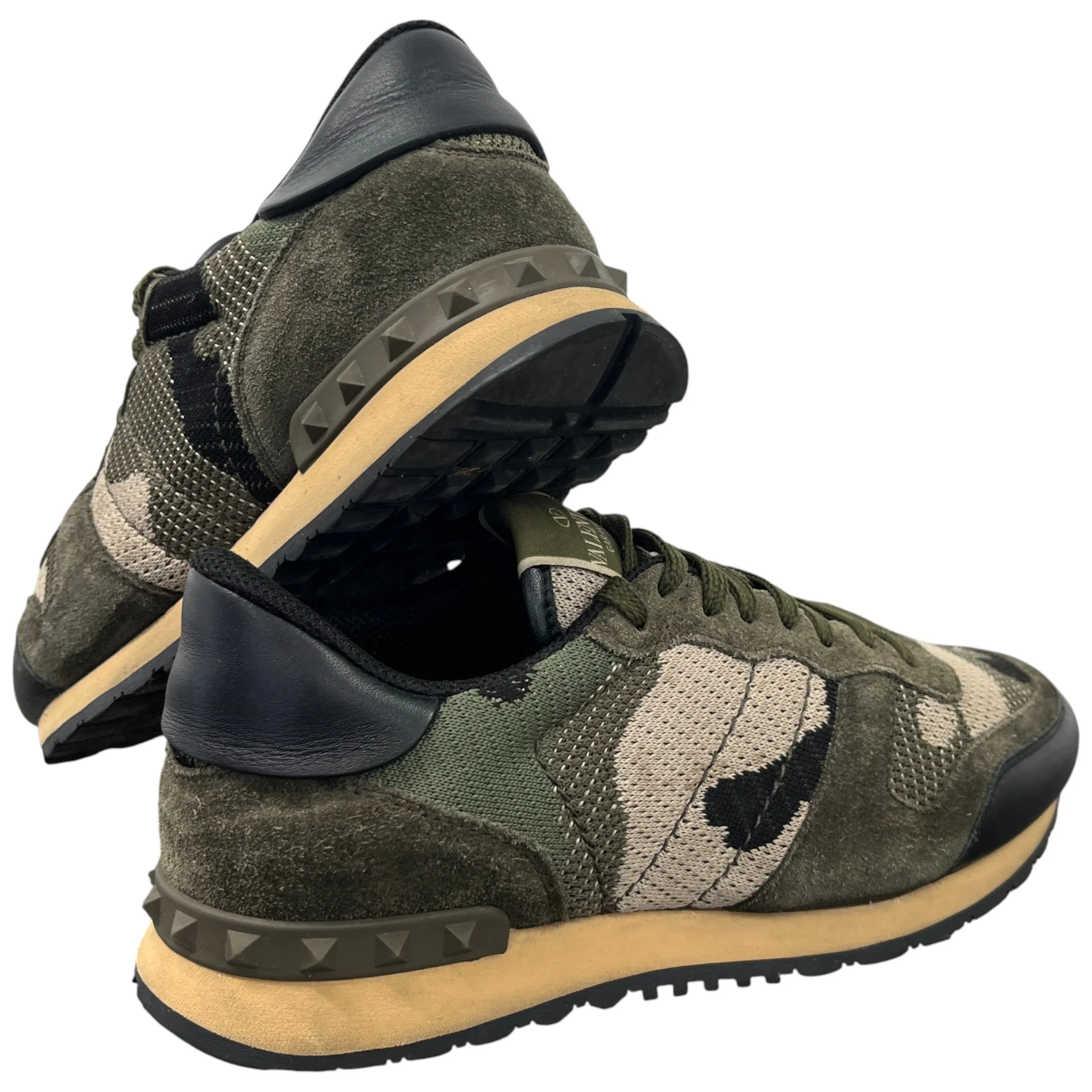 Men's Rockrunner Camouflage Low Trainers Khaki Size EU 39.5 / UK 5.5 - Image 10