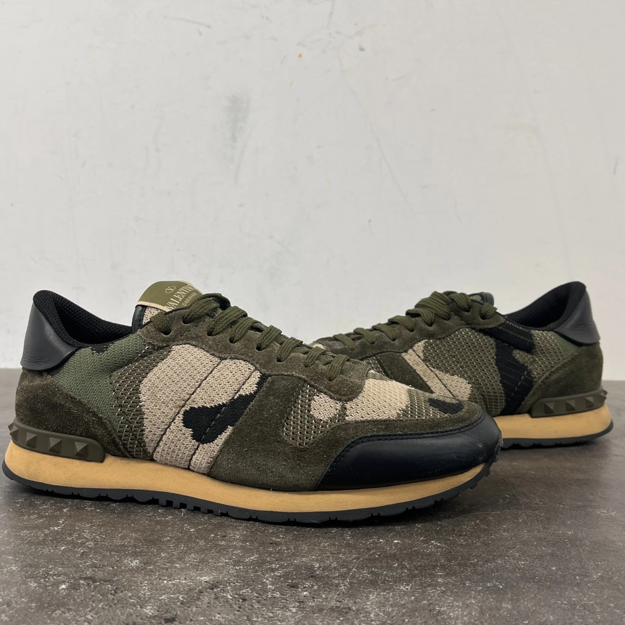 Men's Rockrunner Camouflage Low Trainers Khaki Size EU 39.5 / UK 5.5 - Image 12