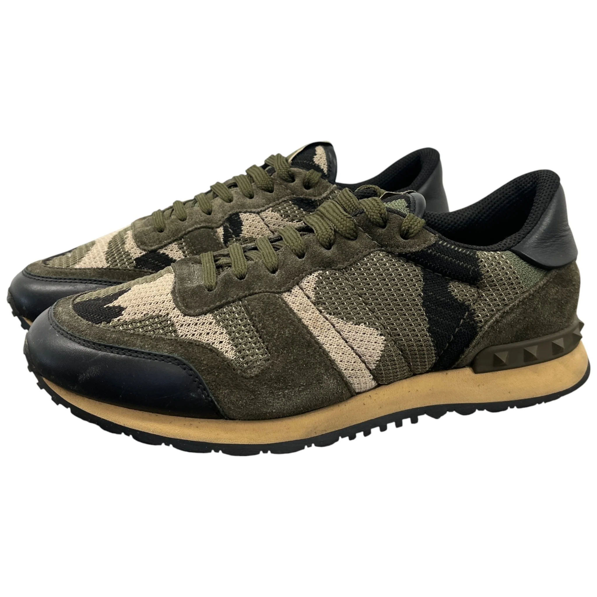 Men's Rockrunner Camouflage Low Trainers Khaki Size EU 39.5 / UK 5.5 - Image 8
