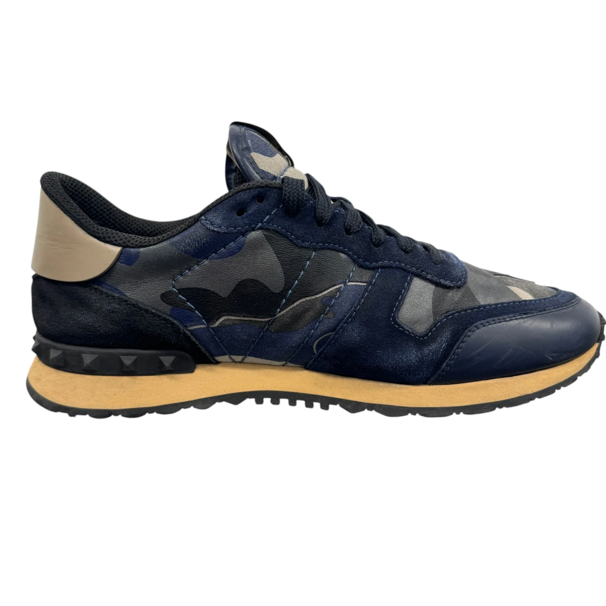 Men's Rockrunner Camouflage Low Trainers Navy Size EU 41 / UK 7 - Image 4