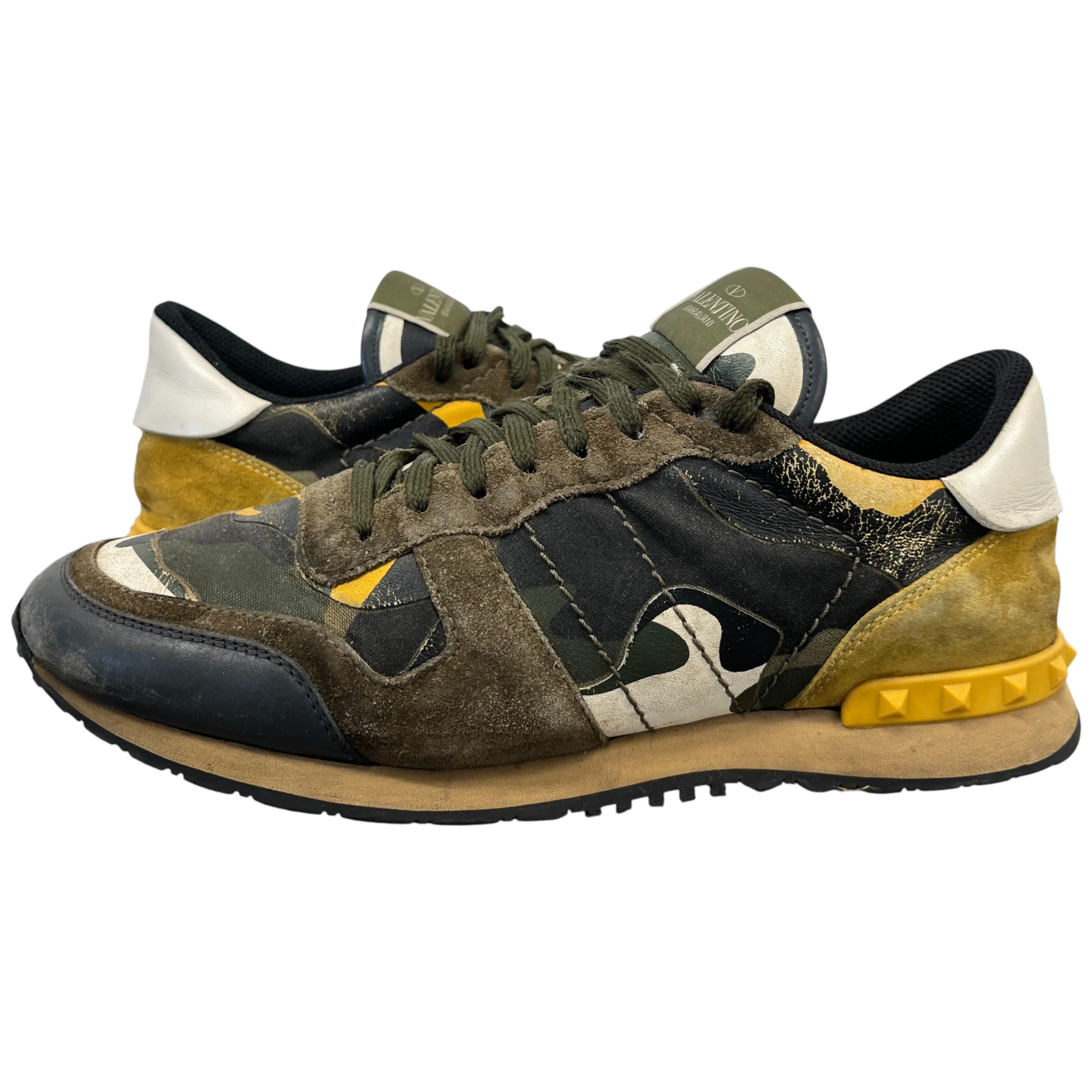 Men's Rockrunner Low Trainers Khaki Size EU 42 / UK 8 - Image 3