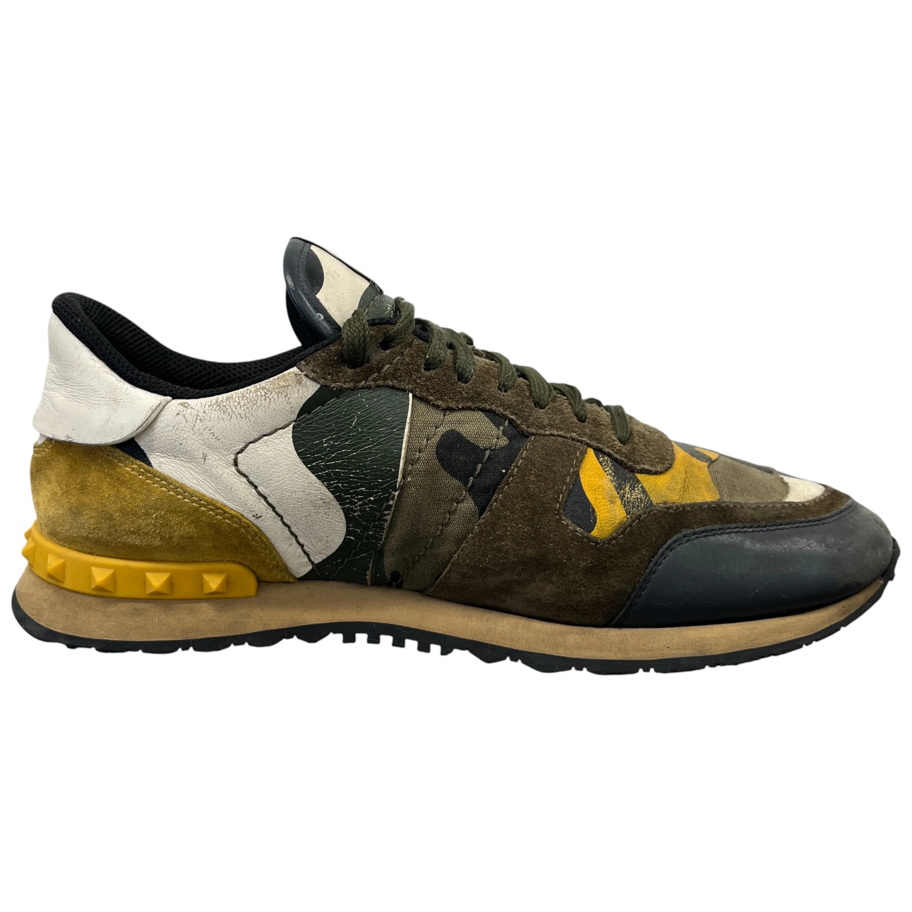 Men's Rockrunner Low Trainers Khaki Size EU 42 / UK 8 - Image 4