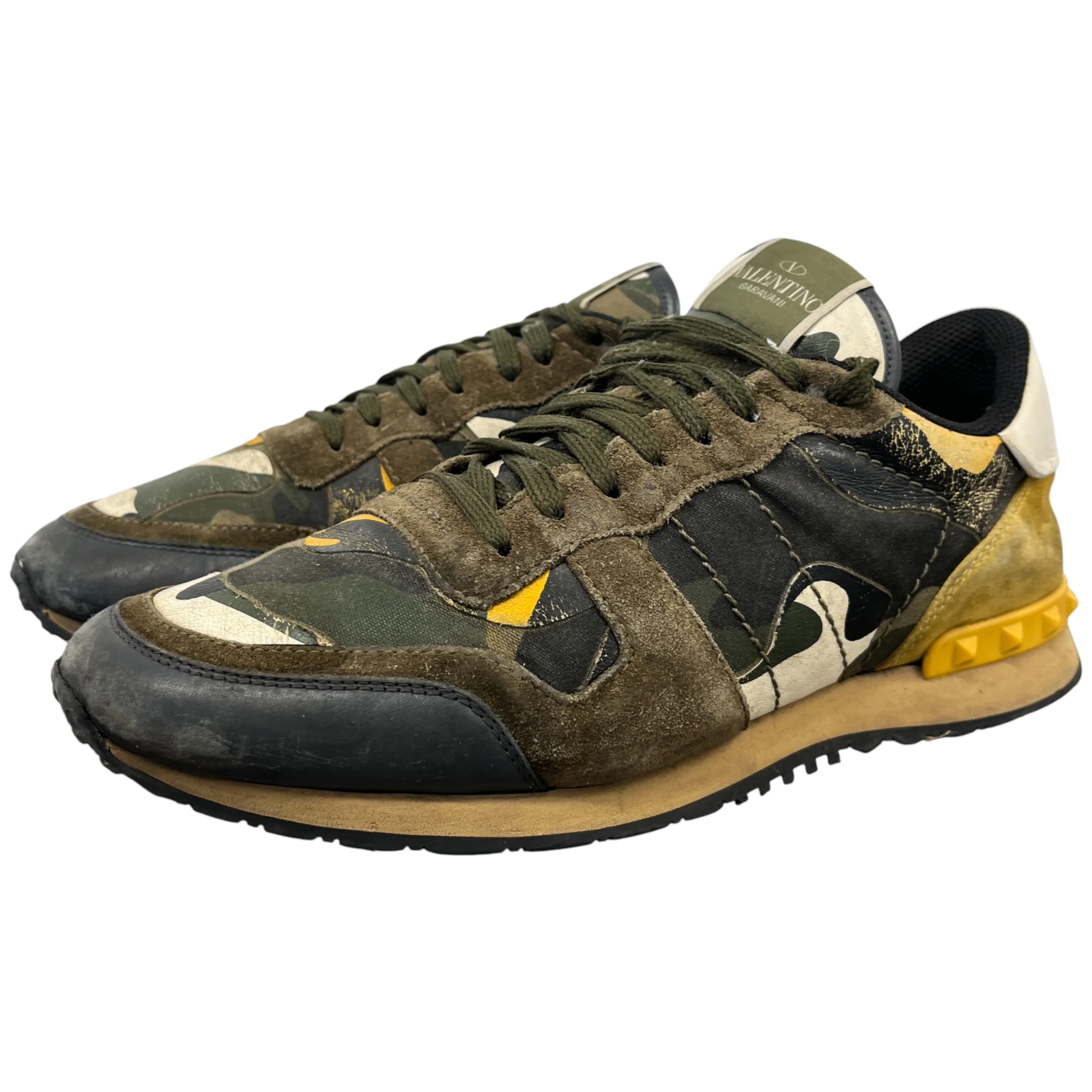 Men's Rockrunner Low Trainers Khaki Size EU 42 / UK 8 - Image 8