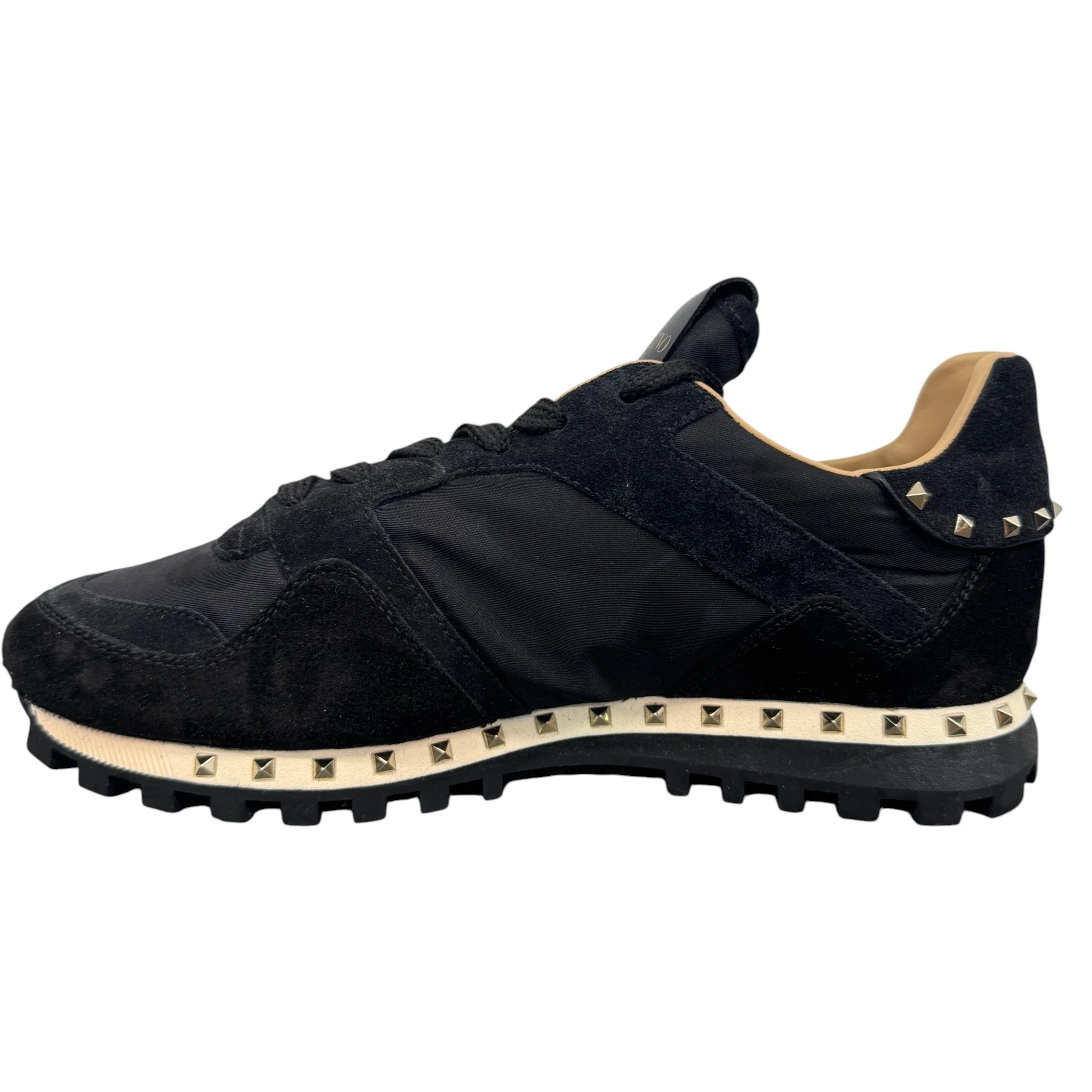 Men's Rockstud Low Trainers Black Size EU 41 / UK 7 - Image 2