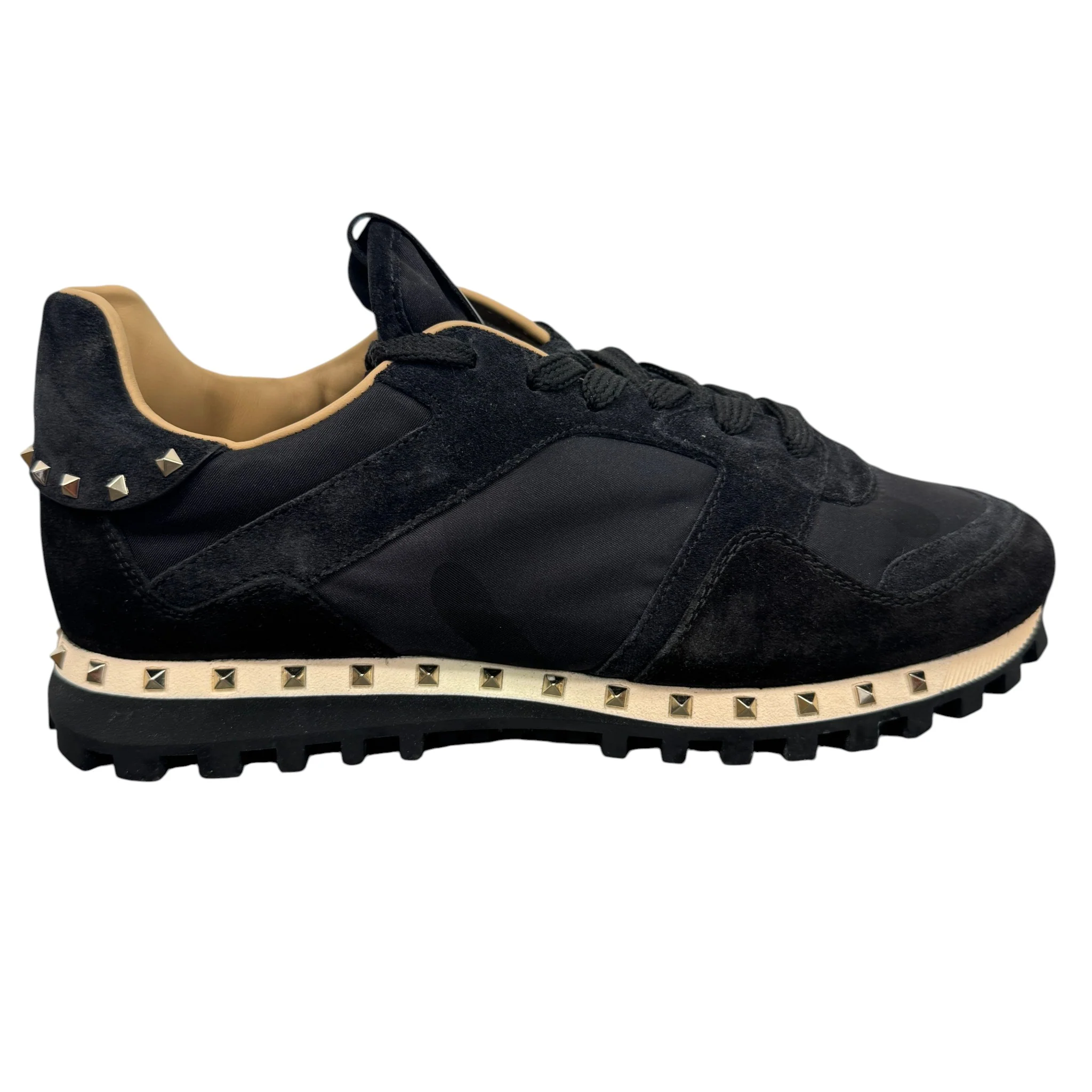 Men's Rockstud Low Trainers Black Size EU 41 / UK 7 - Image 4