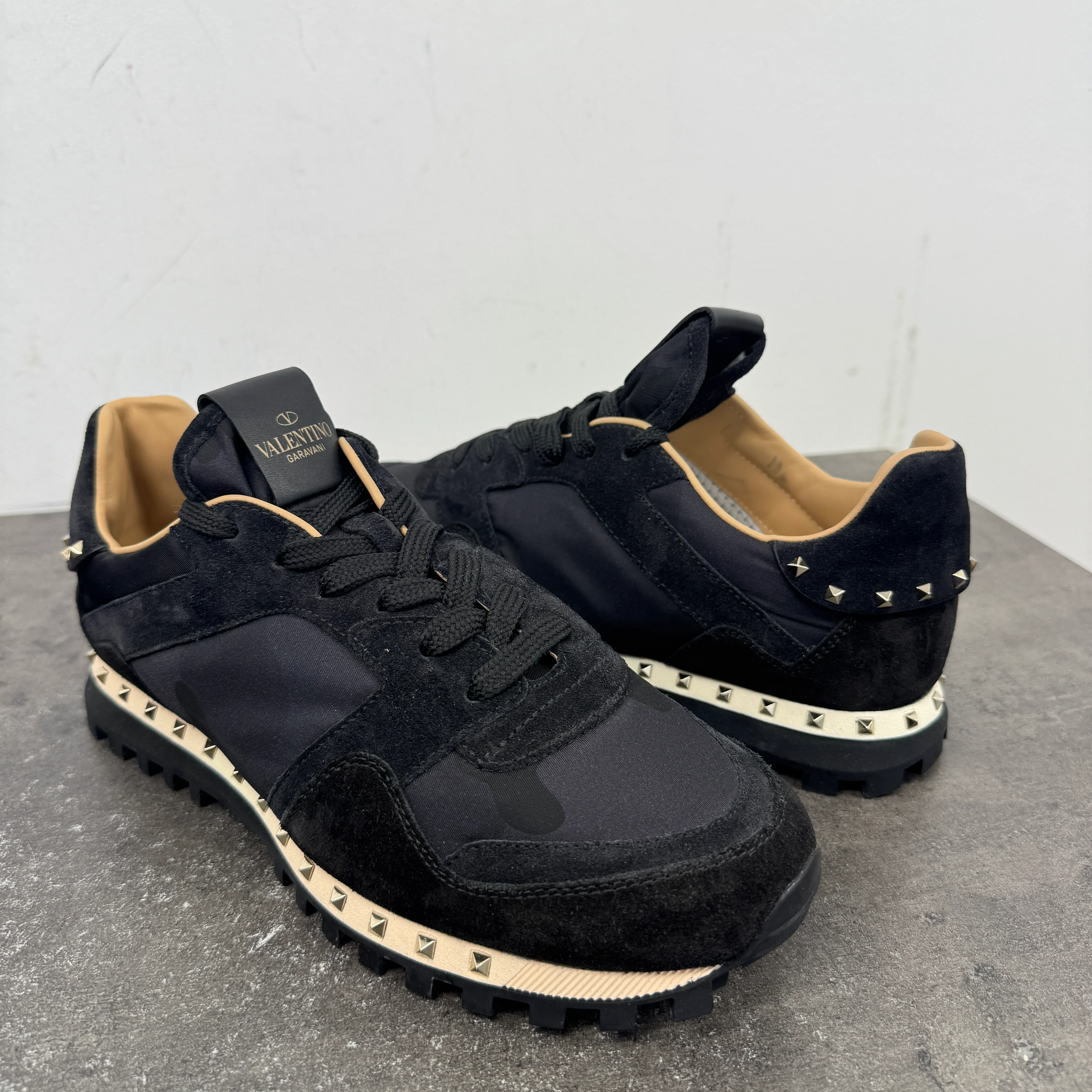 Men's Rockstud Low Trainers Black Size EU 41 / UK 7 - Image 8