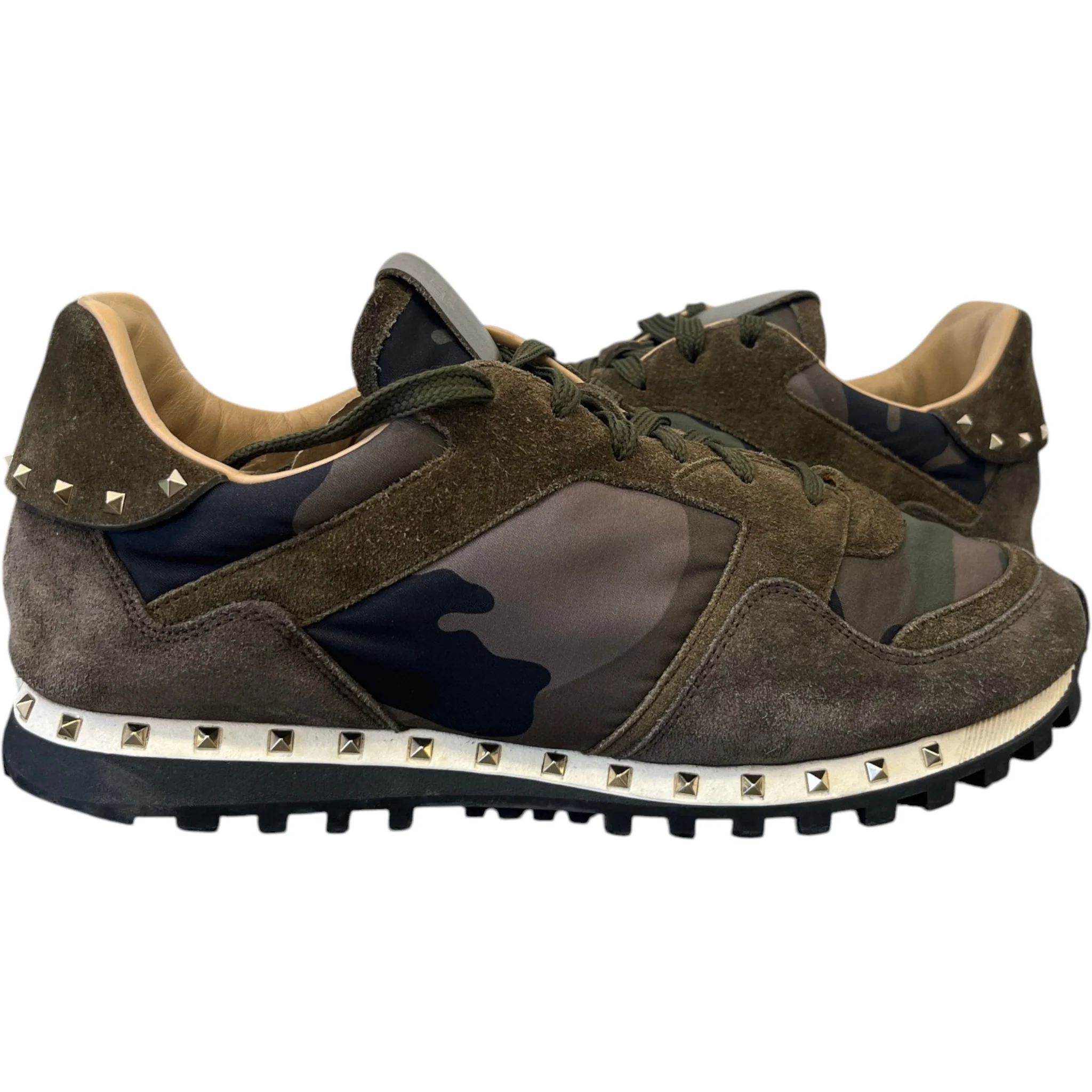 Men's Rockstud Low Trainers Green Size EU 42 / UK 8 - Image 3