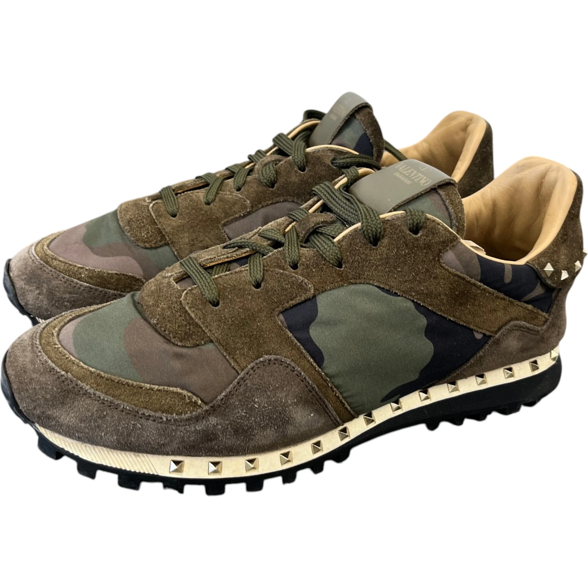 Men's Rockstud Low Trainers Green Size EU 42 / UK 8 - Image 9