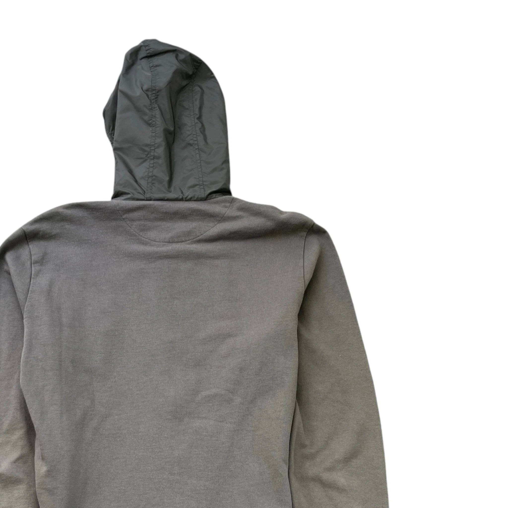 Men's Rubber Logo Hoodie Grey Size M - Image 4