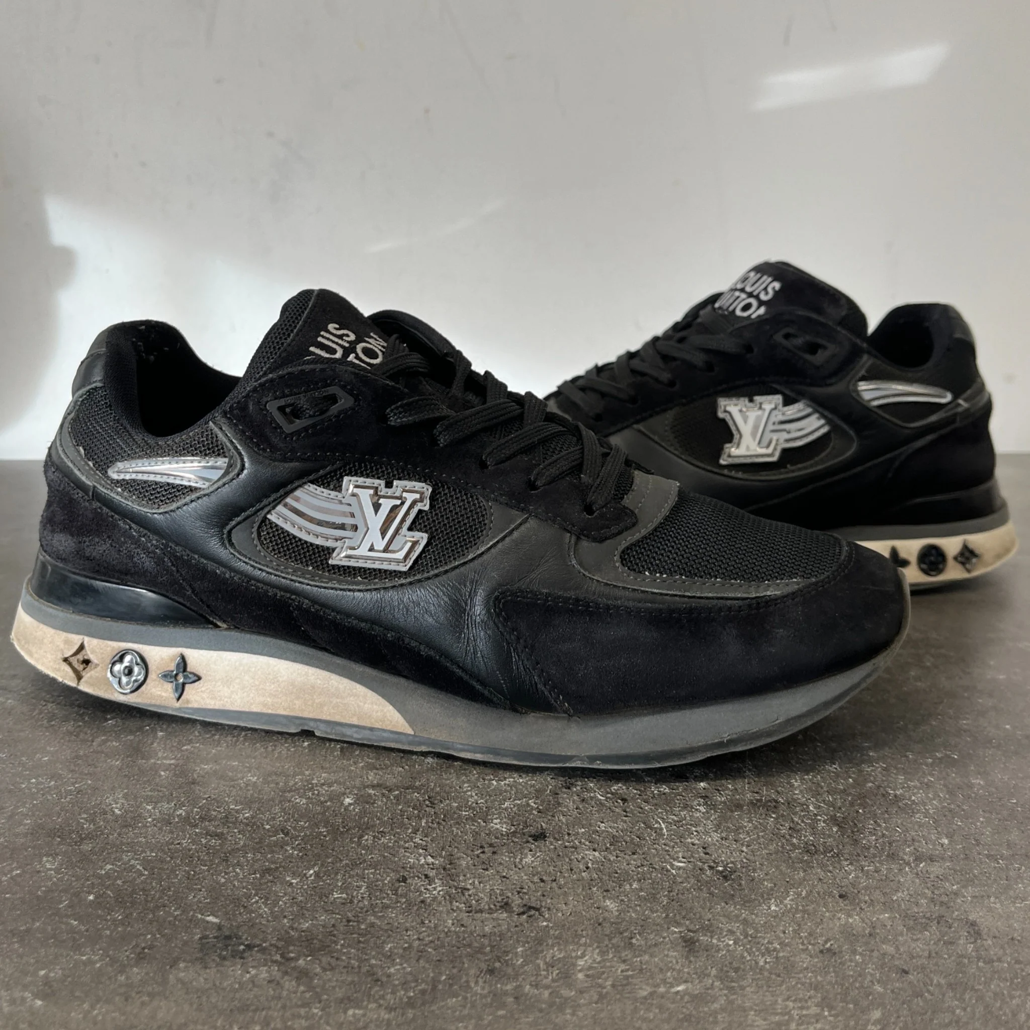 Men's Run Away Low Trainers Black Size EU 41 / UK 7 - Image 12