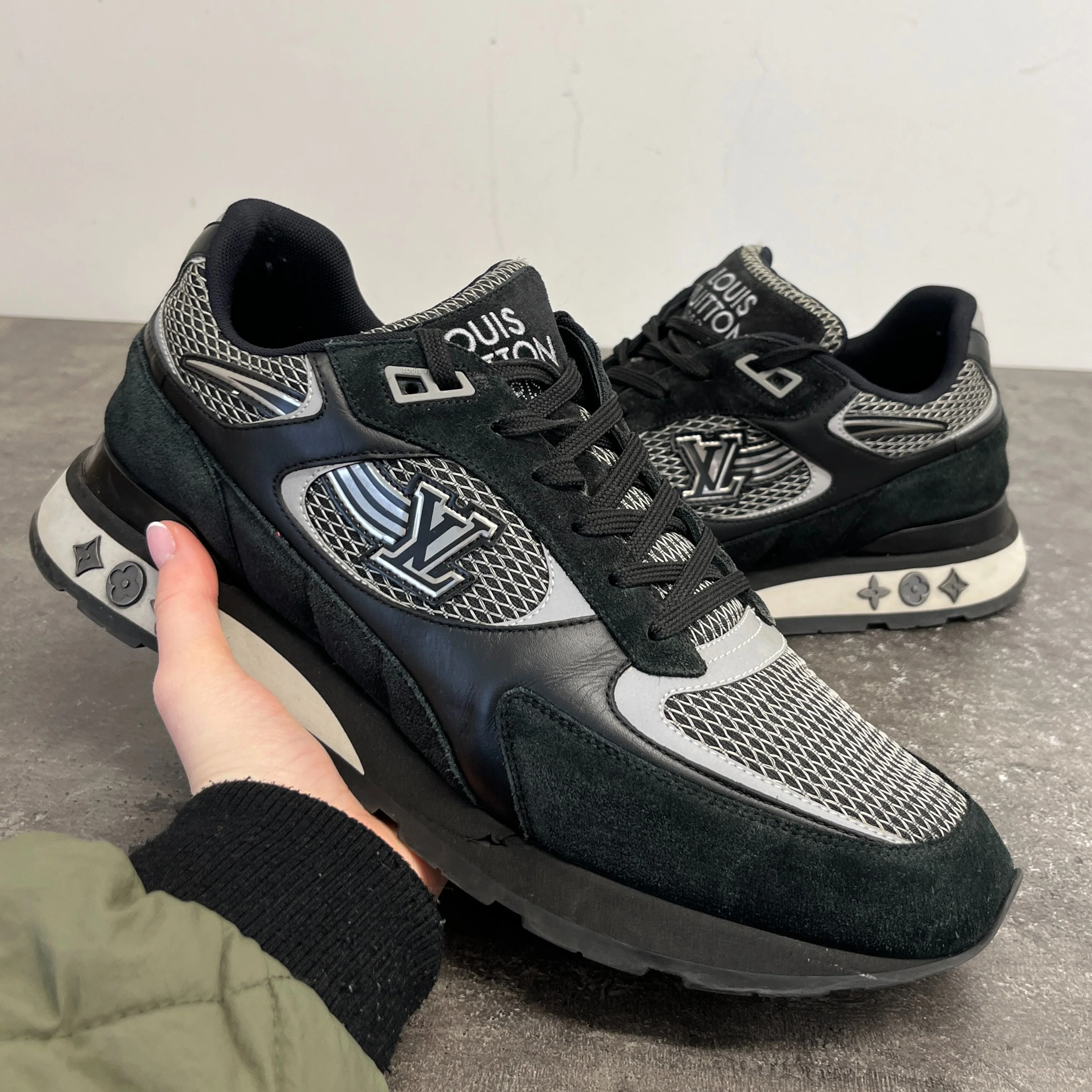Men's Run Away Low Trainers Black Size EU 44 / UK 10 - Image 12