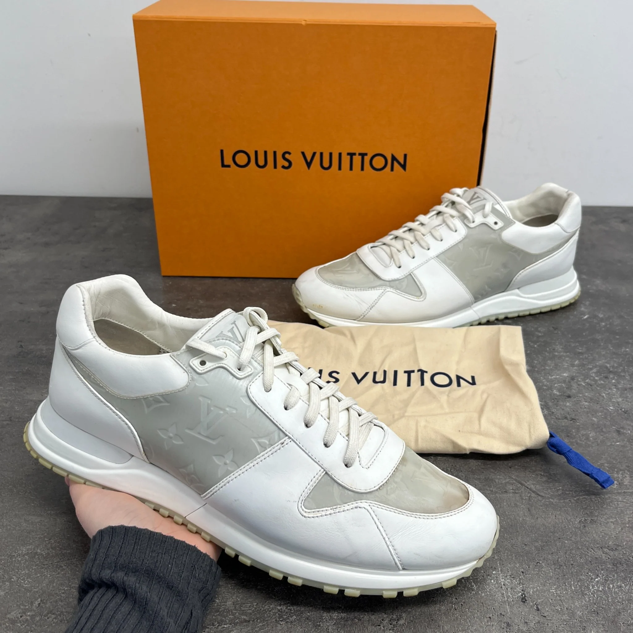 Men's Runaway Low Trainers White Size EU 45 / UK 11 - Image 12