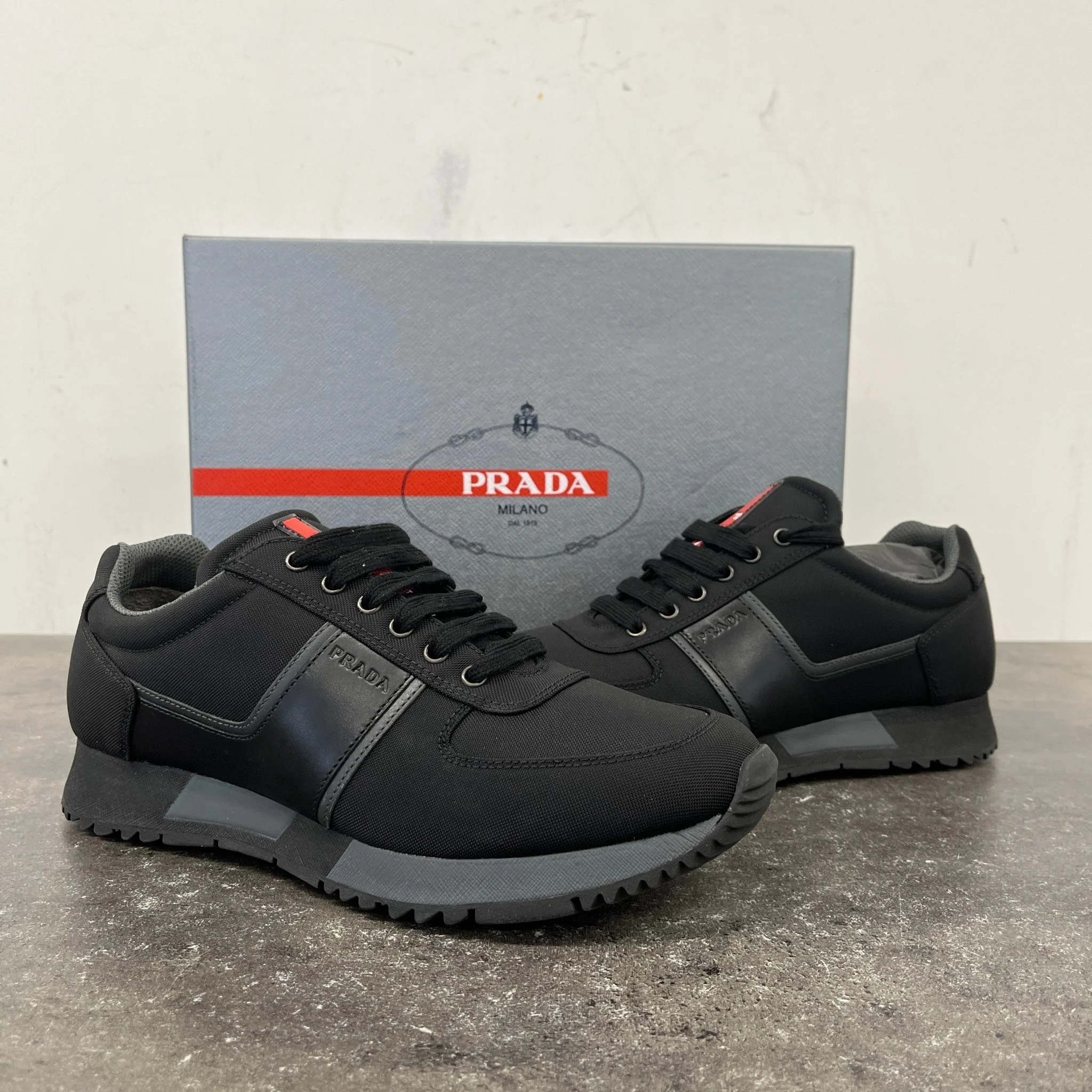 Men's Runner Low Trainers Black Size EU 40 / UK 6 - Image 12