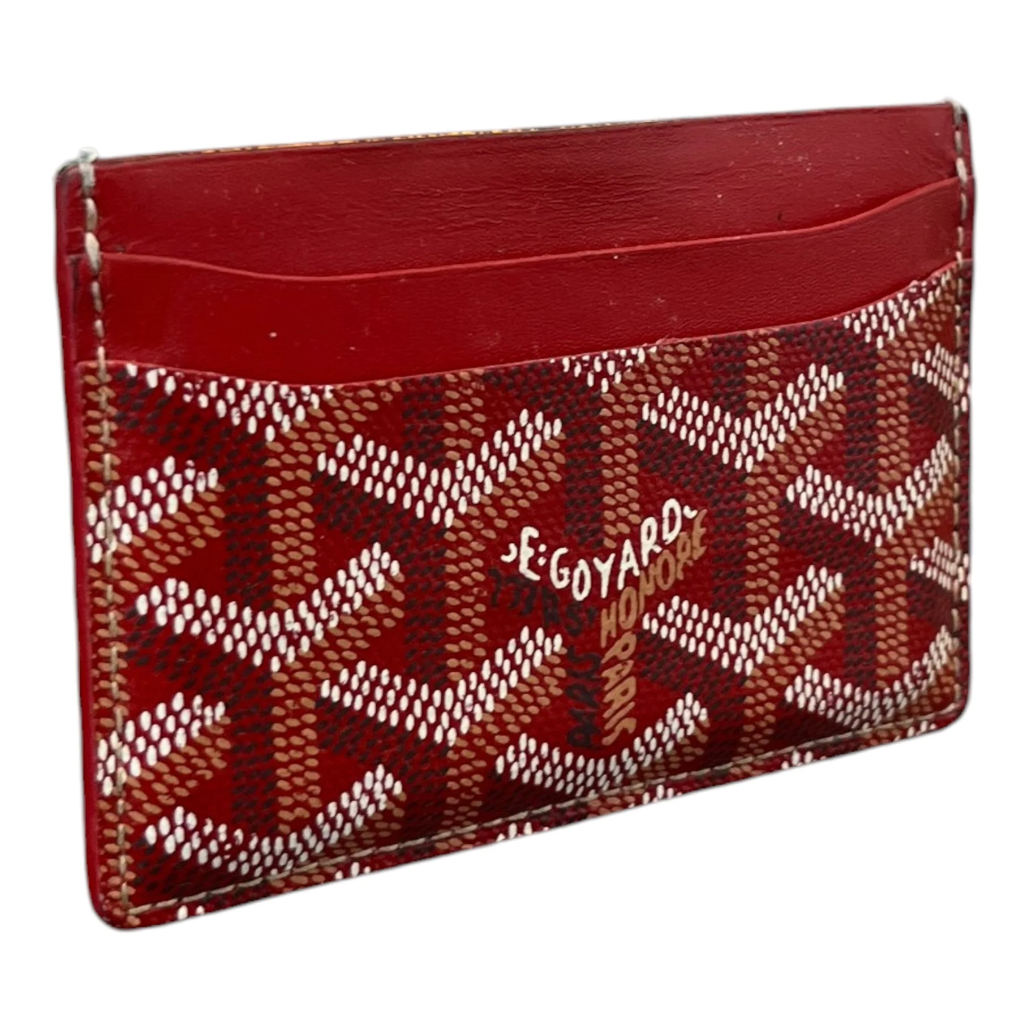 Men's Saint Sulpice Card Holder Red - Image 4