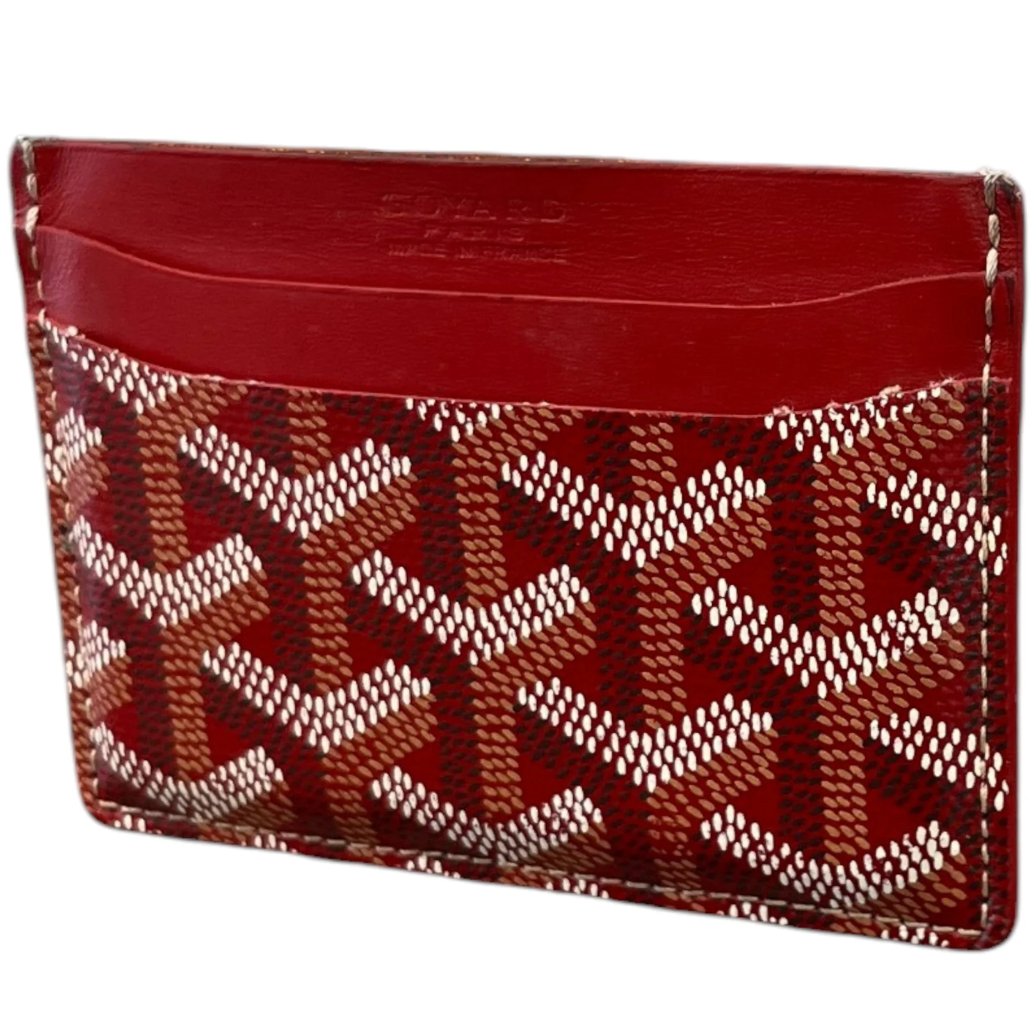Men's Saint Sulpice Card Holder Red - Image 5