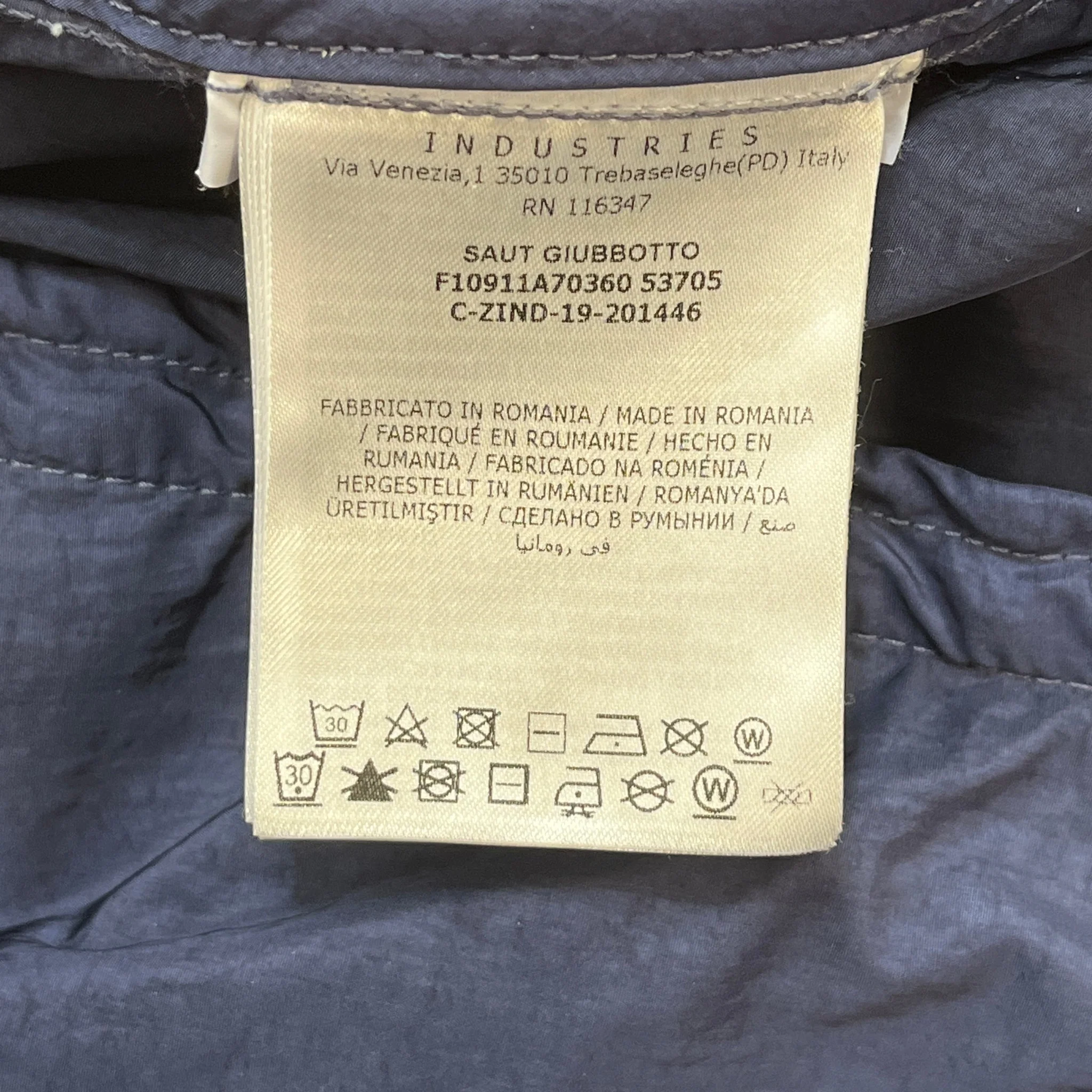 Men's Saut Windbreaker Navy Size 3 / L - Image 9