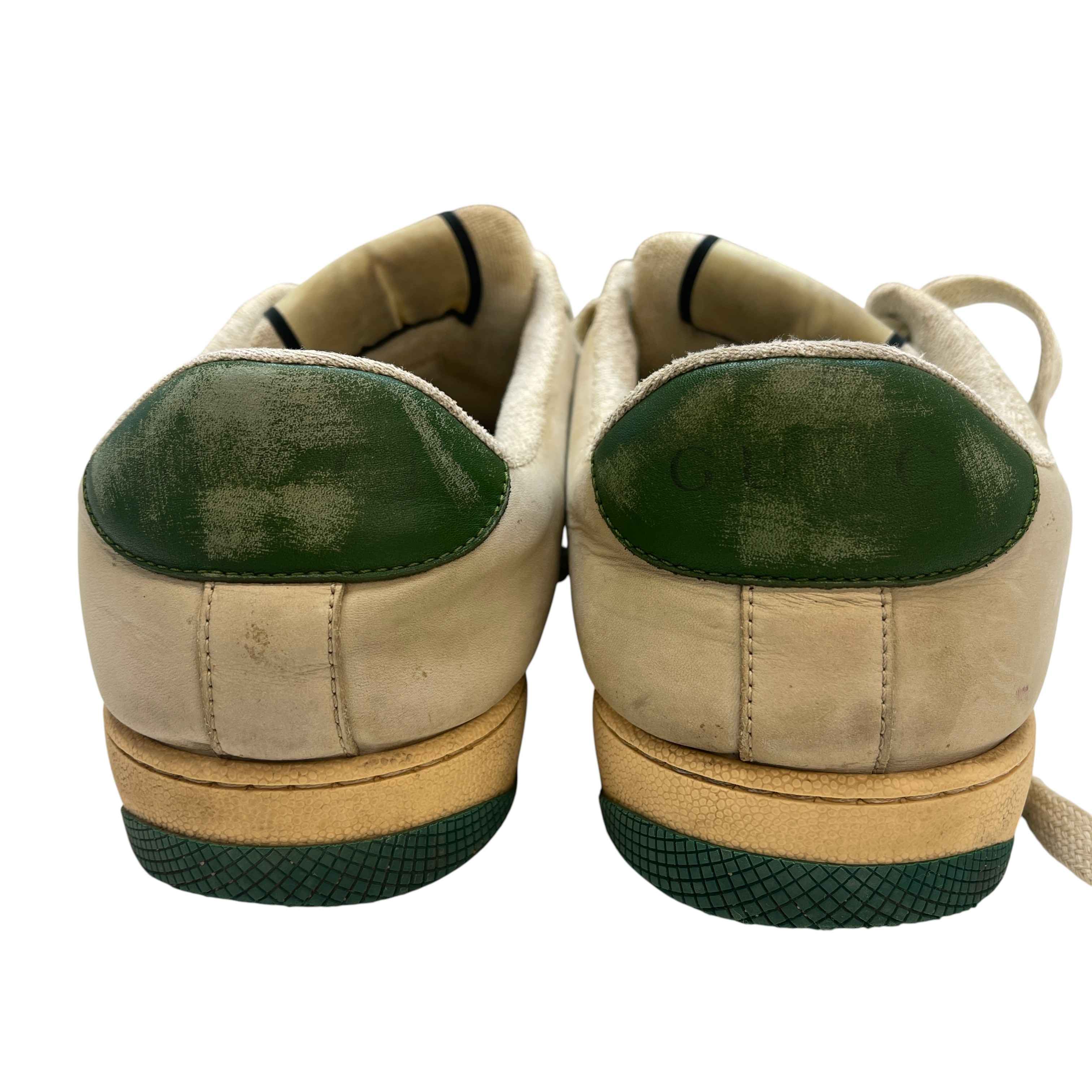 Men's Screener Distressed Low Trainers Green Size EU 42.5 / UK 8.5 - Image 12
