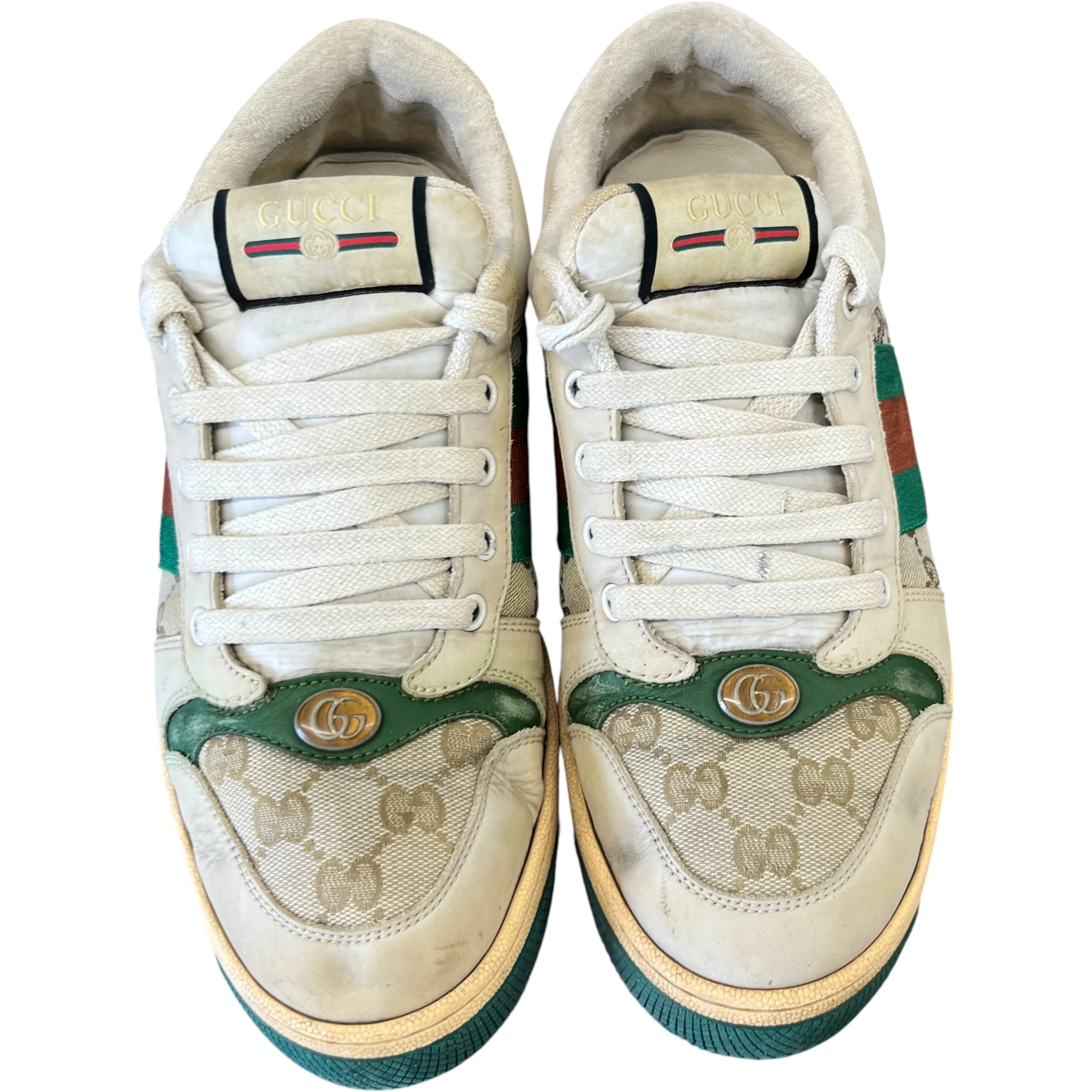 Men's Screener Distressed Low Trainers Green Size EU 42.5 / UK 8.5 - Image 6