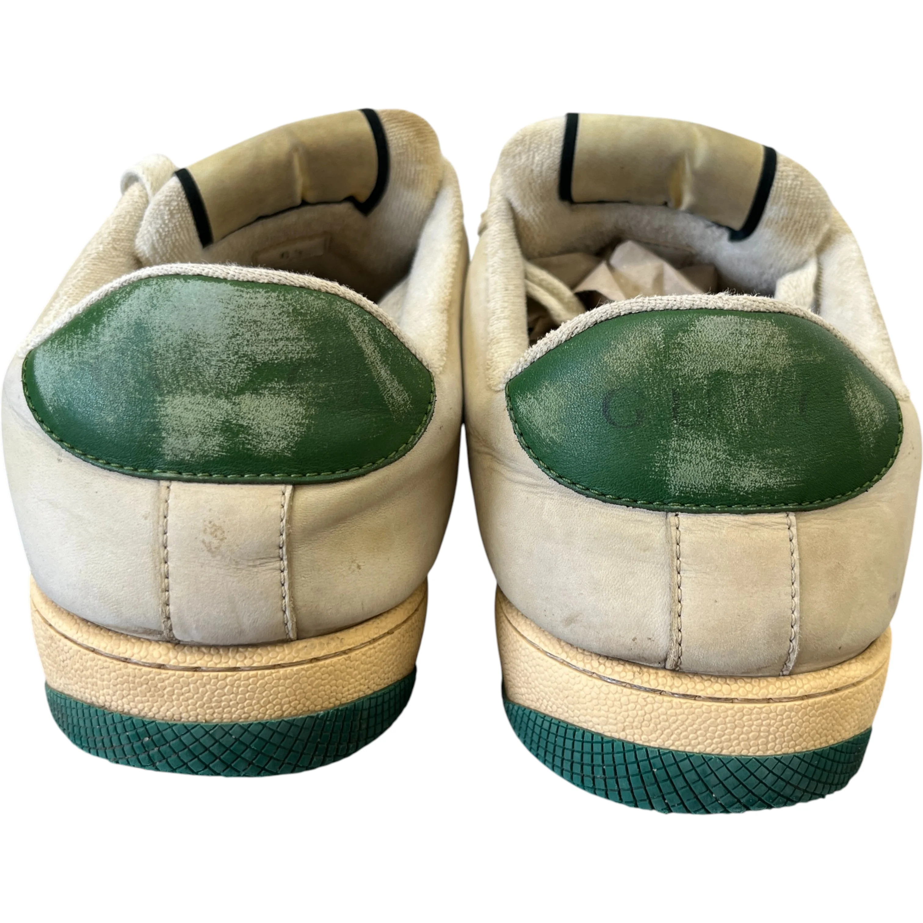 Men's Screener Distressed Low Trainers Green Size EU 42.5 / UK 8.5 - Image 7