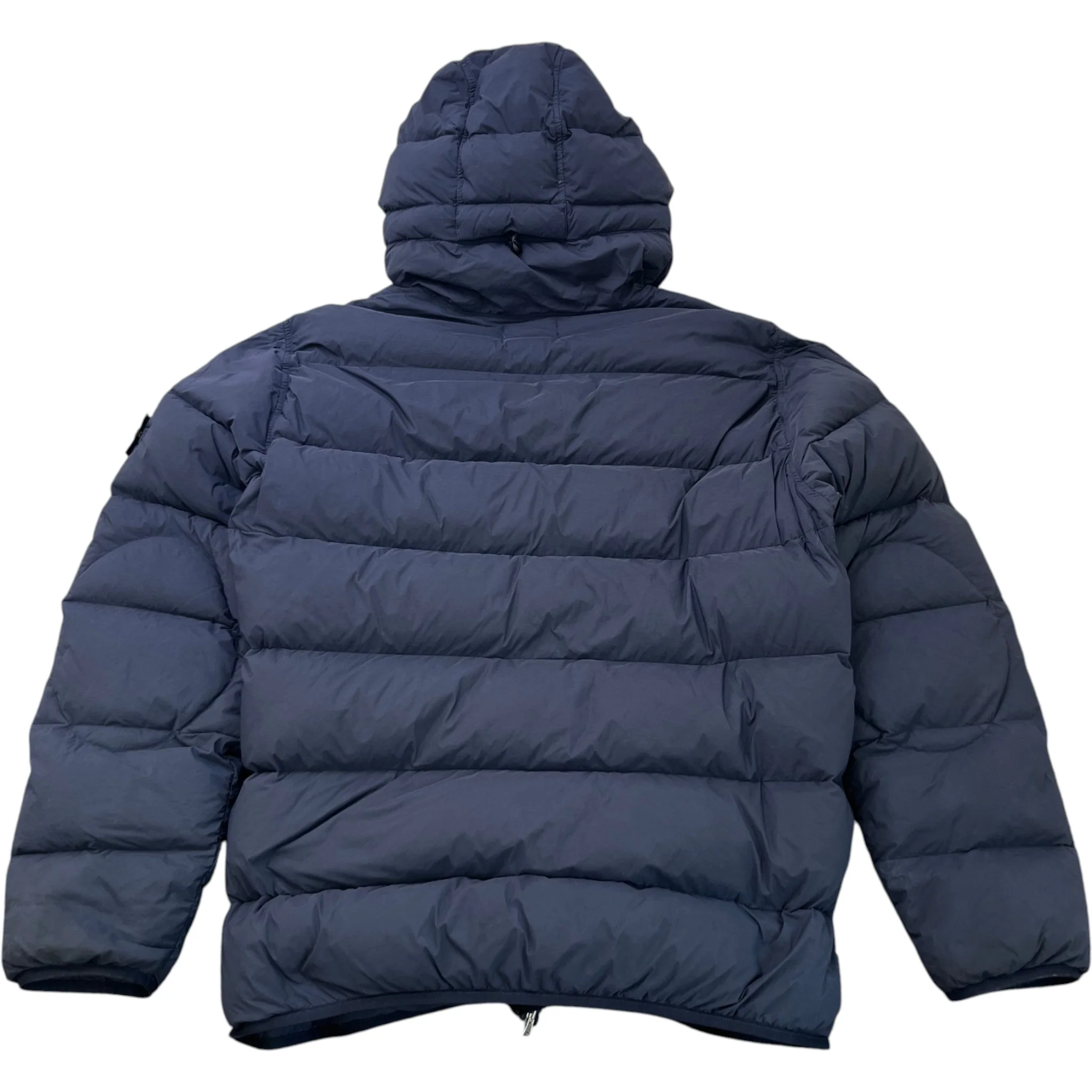 Men's Seamless Tunnel Nylon Down Jacket Navy Size XL - Image 4