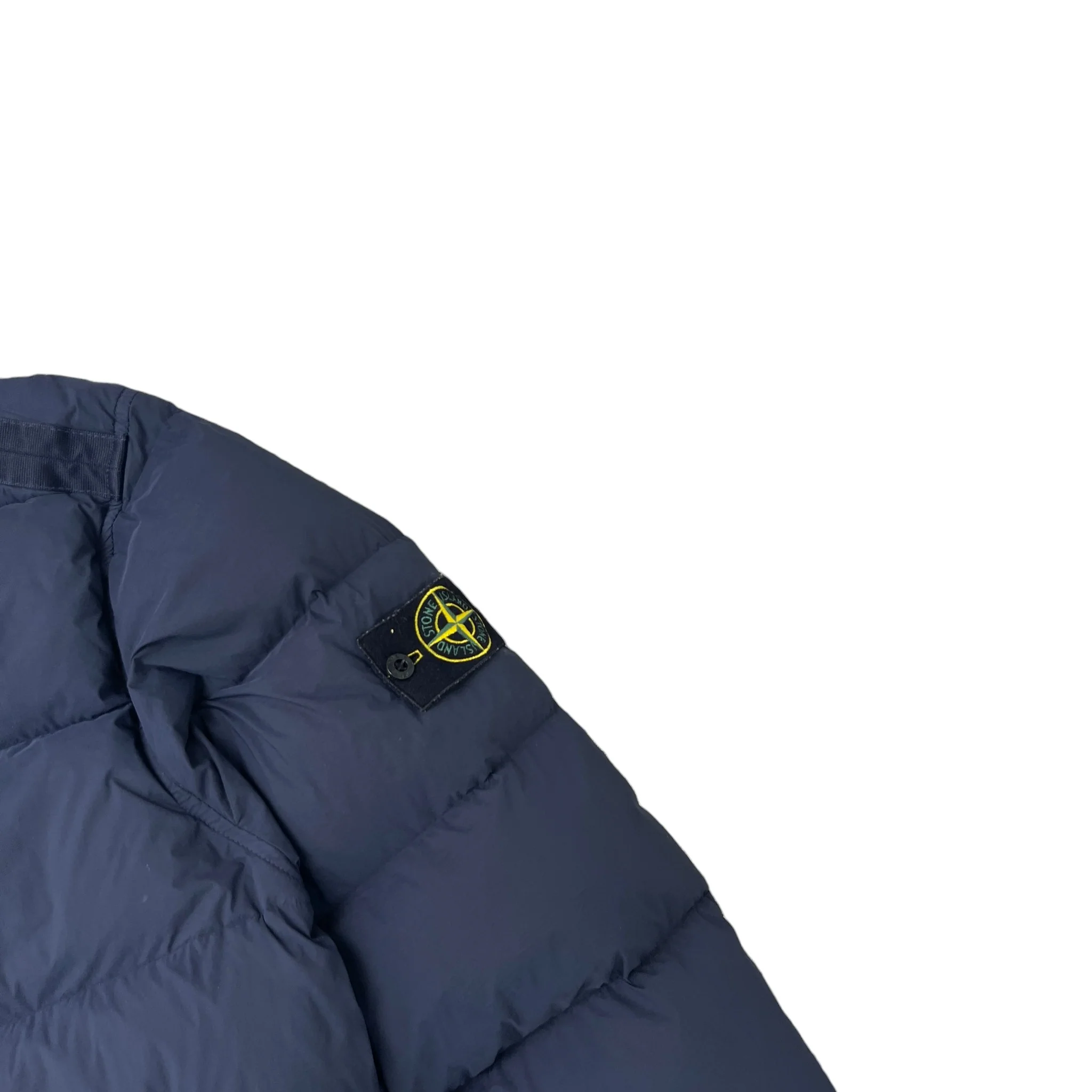 Men's Seamless Tunnel Nylon Down Jacket Navy Size XL - Image 5