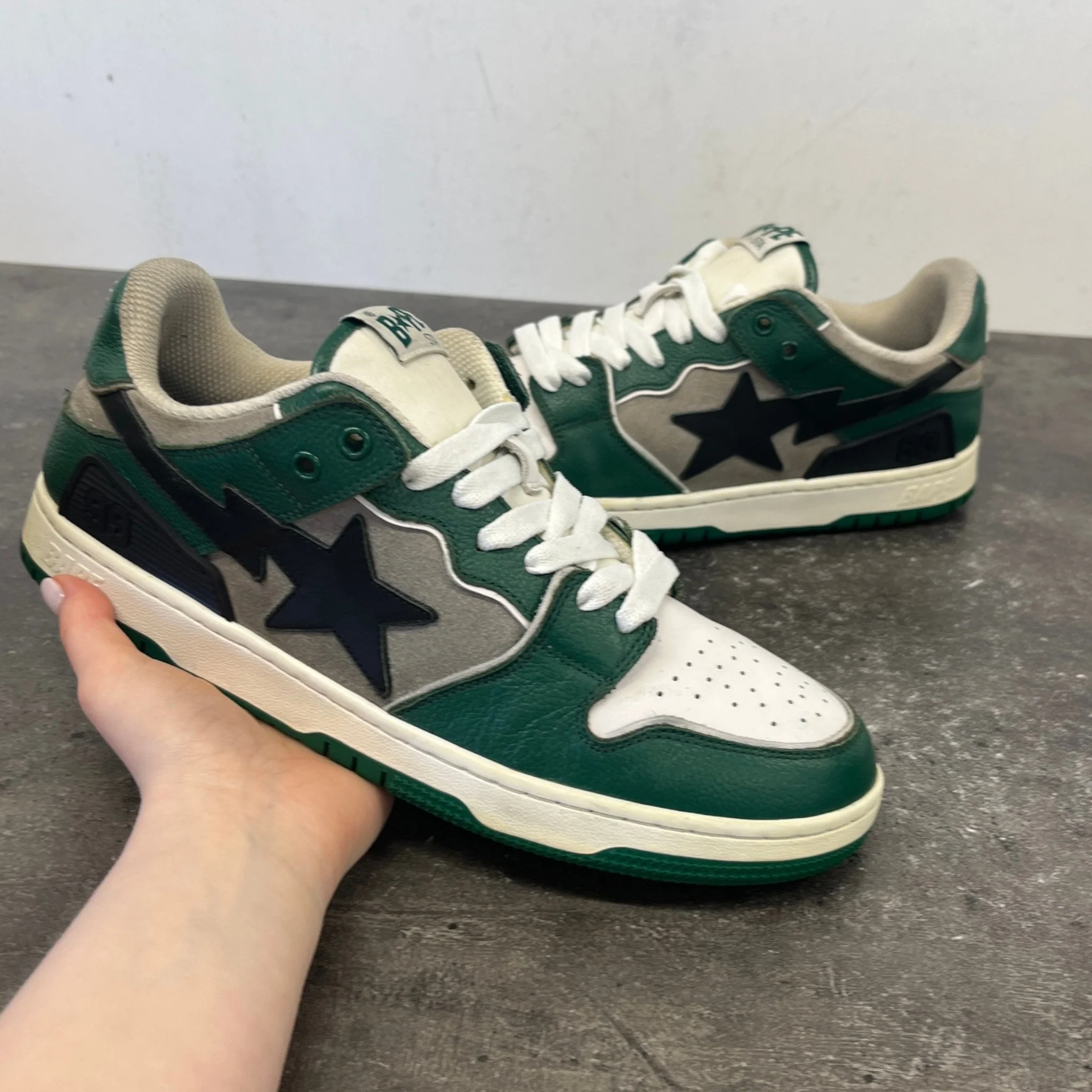 Men's Sk8 Sta #1 M2 Low Trainers Green Size EU 44 / UK 10 - Image 12