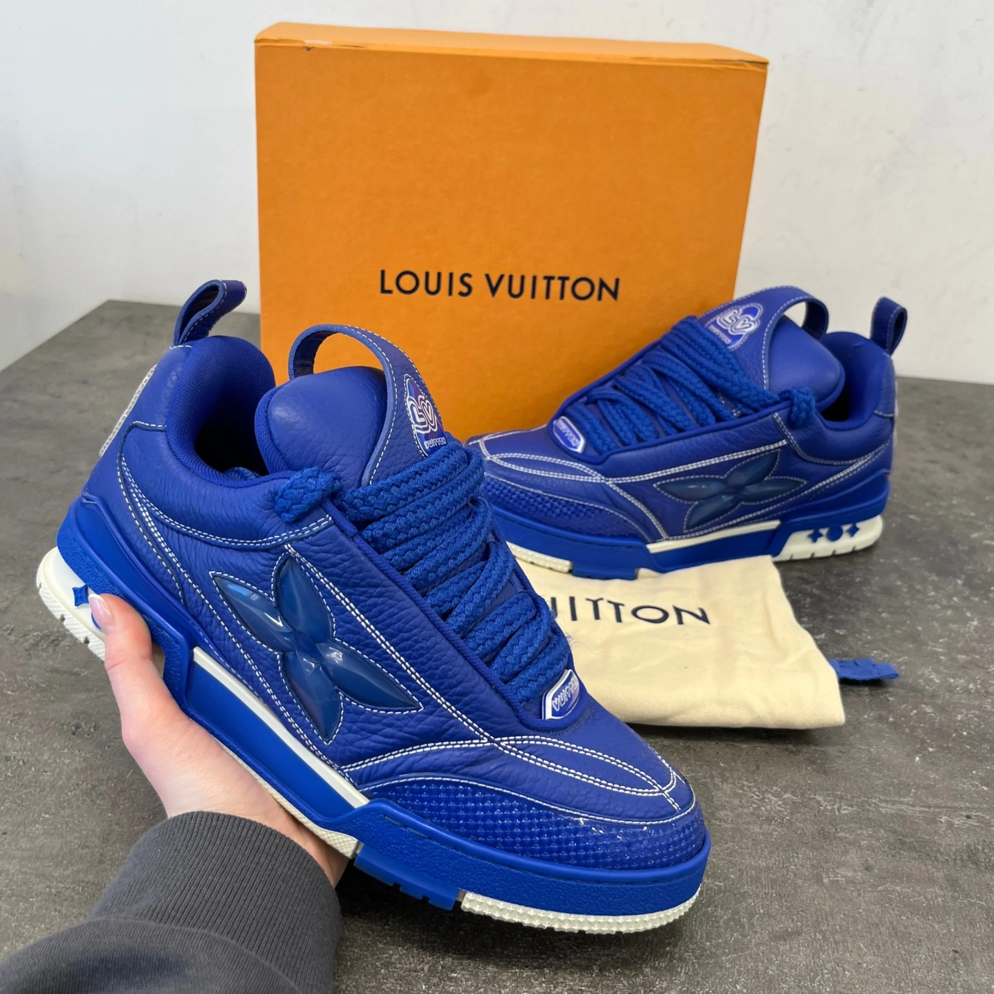 Men's Skate Low Trainers Blue Size EU 41 / UK 7 - Image 11