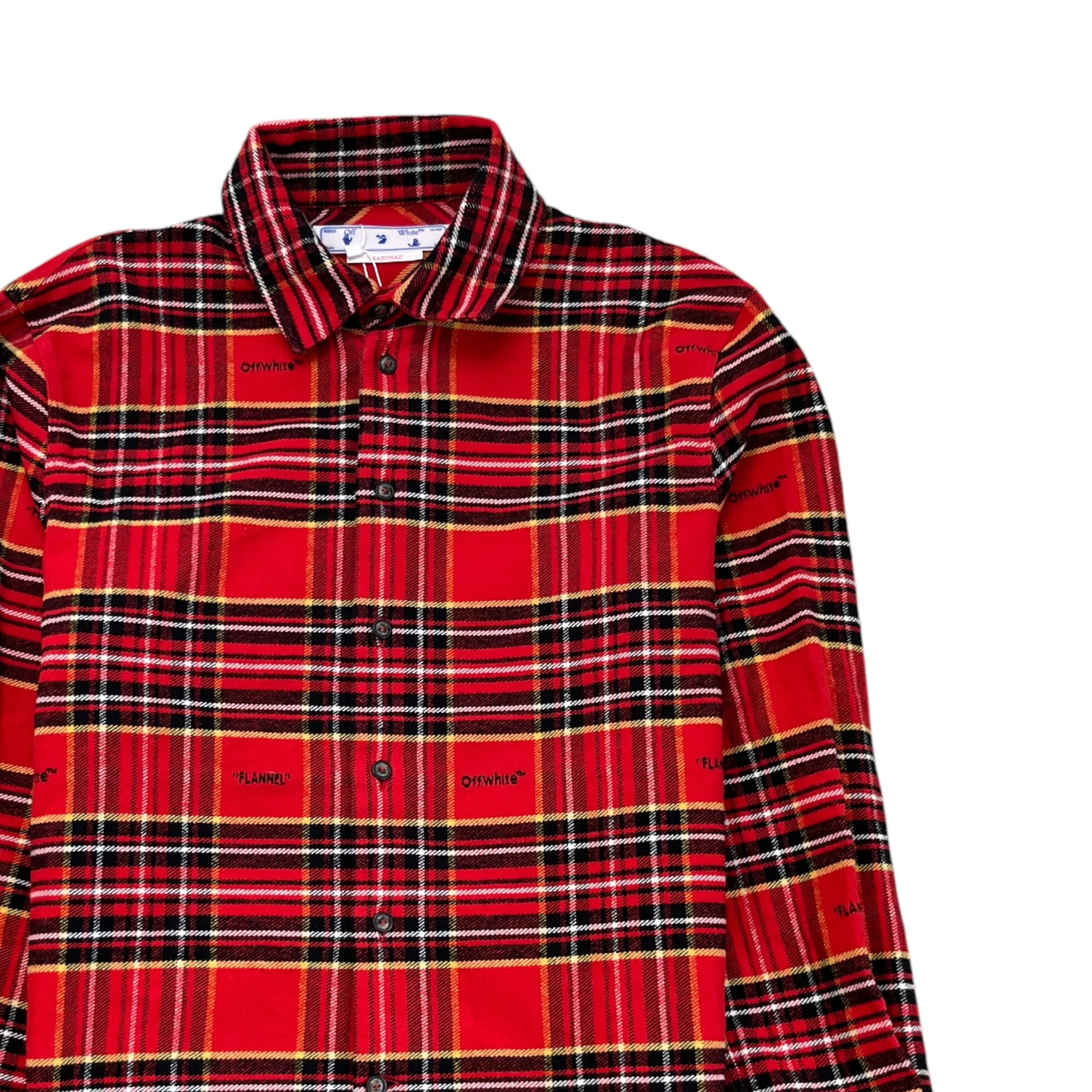 Men's Skate Tartan OverShirt Red Size M - Image 3
