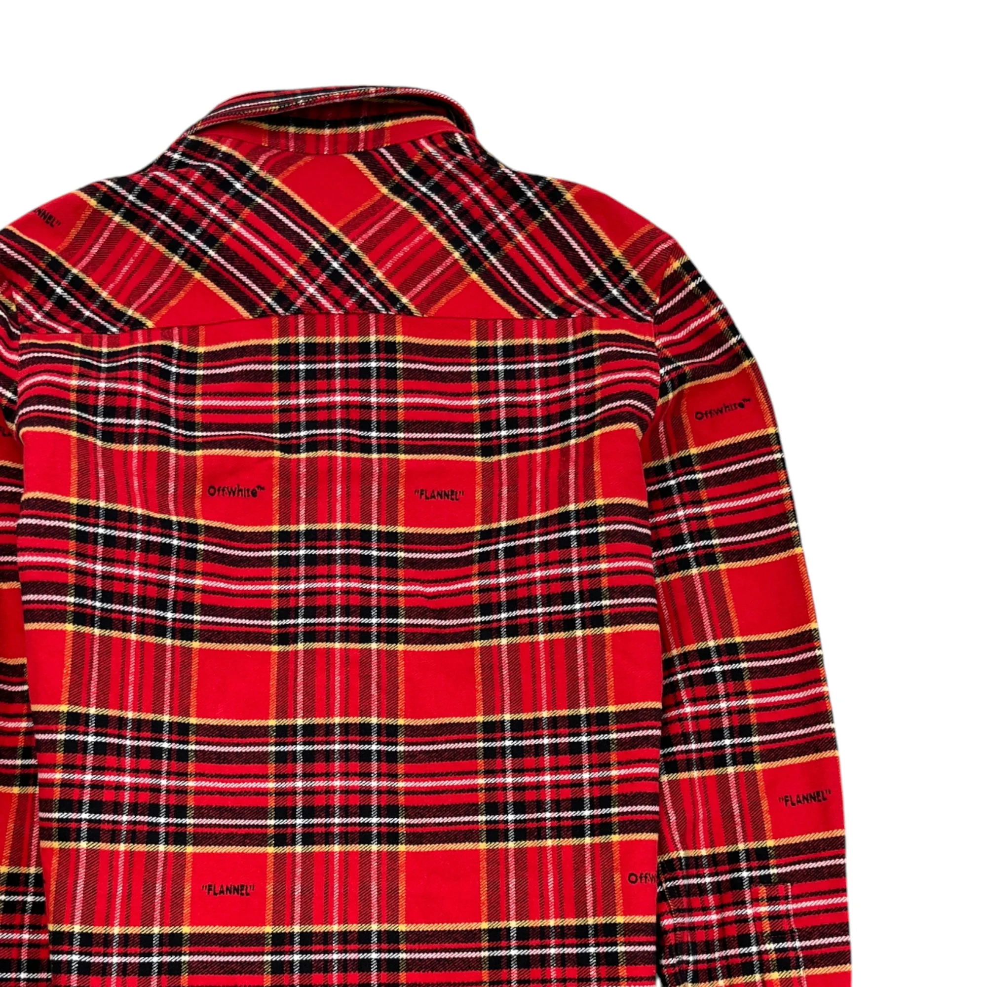 Men's Skate Tartan OverShirt Red Size M - Image 4