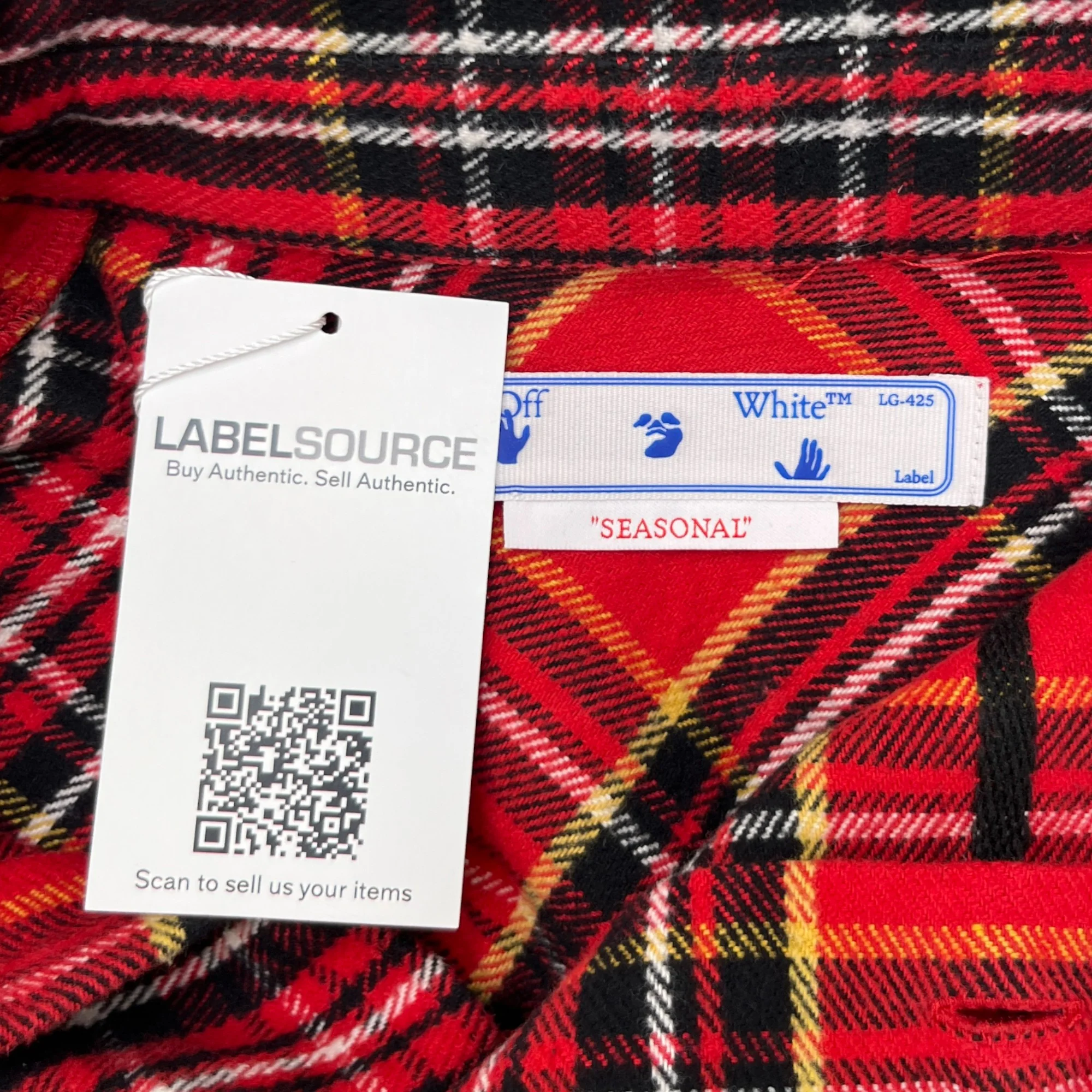 Men's Skate Tartan OverShirt Red Size M - Image 7