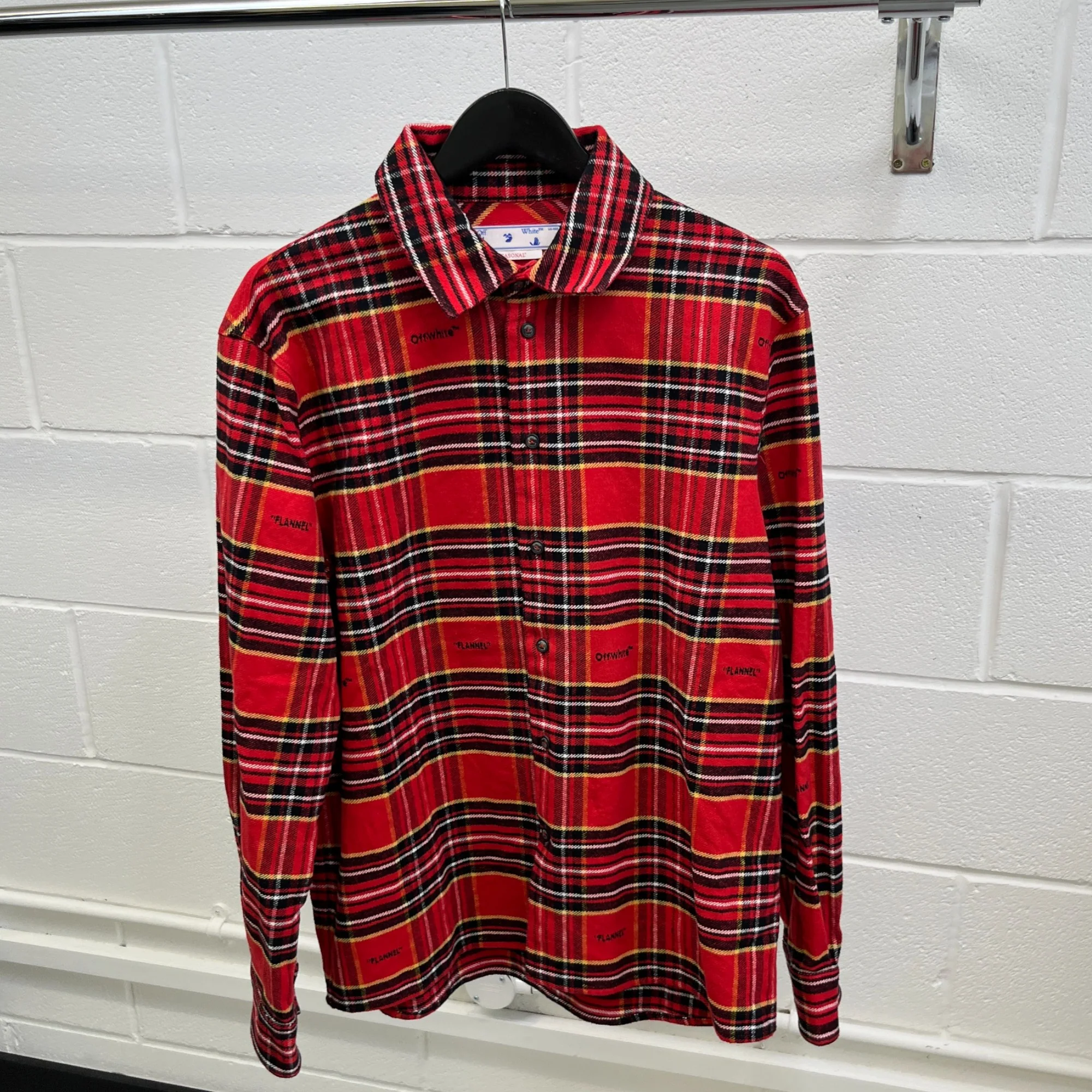 Men's Skate Tartan OverShirt Red Size M - Image 8