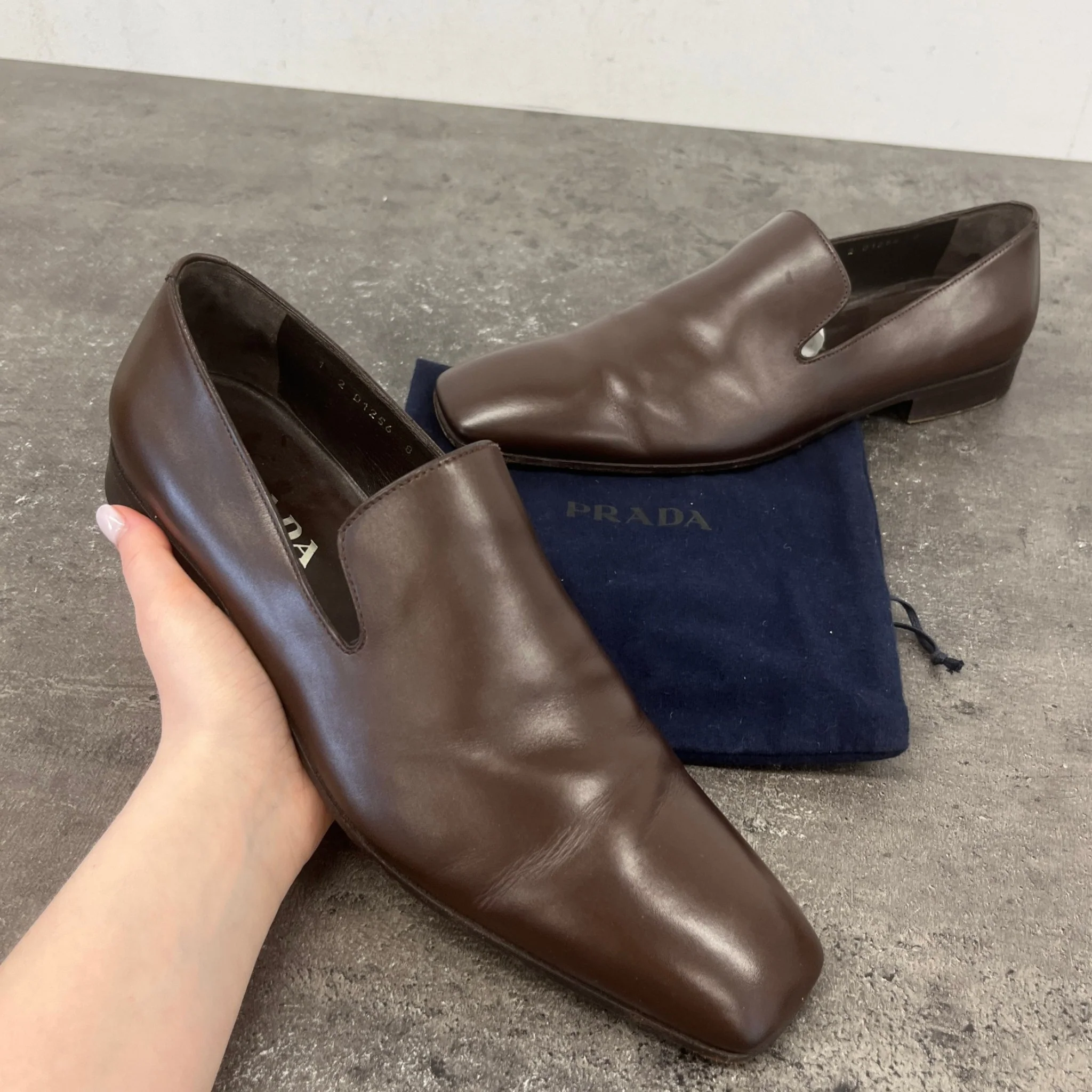 Men's Slip On Loafers Brown Size EU 42 / UK 8 - Image 13