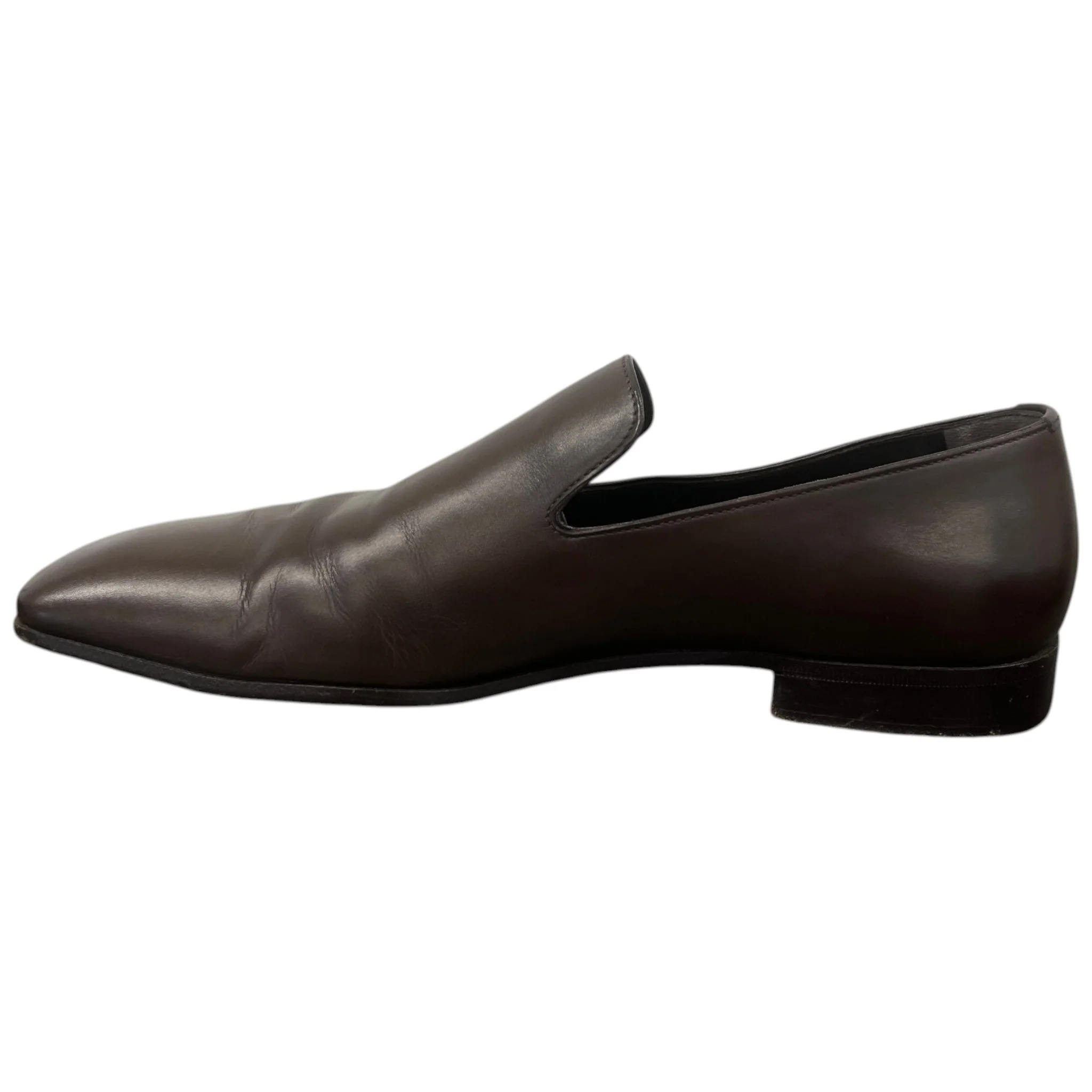Men's Slip On Loafers Brown Size EU 42 / UK 8 - Image 2