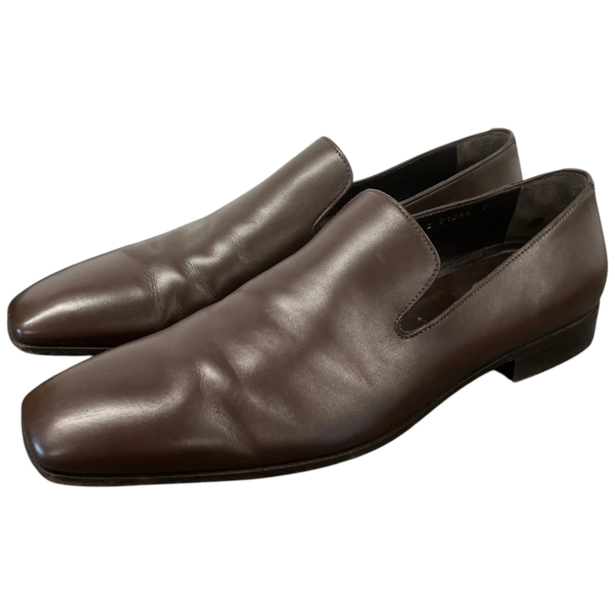 Men's Slip On Loafers Brown Size EU 42 / UK 8 - Image 9