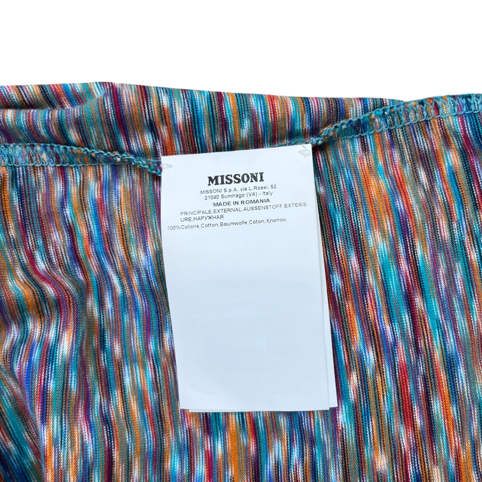 Men's Space Dye T-Shirt Multi-Coloured Size XS - Image 8
