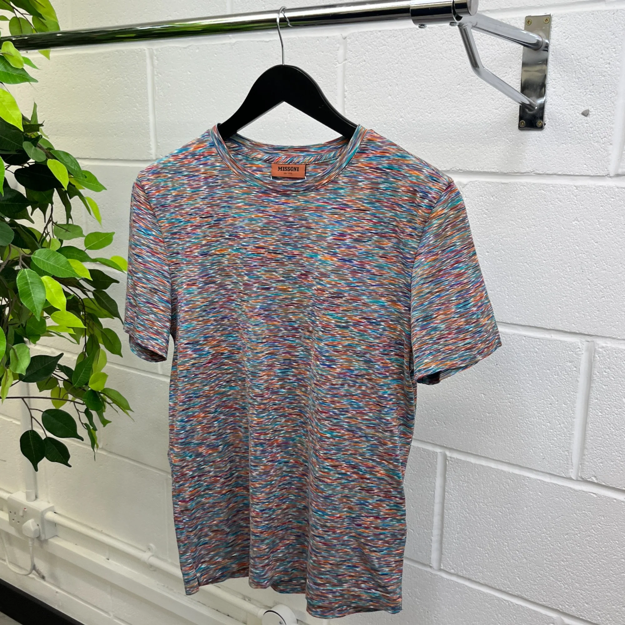 Men's Space Dye T-Shirt Multi-Coloured Size XS - Image 9