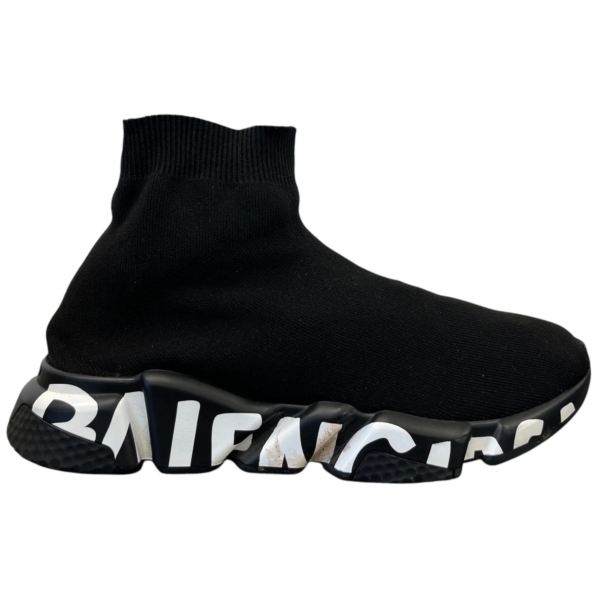 Men's Speed Graffiti High Trainers Black Size EU 42 / UK 8