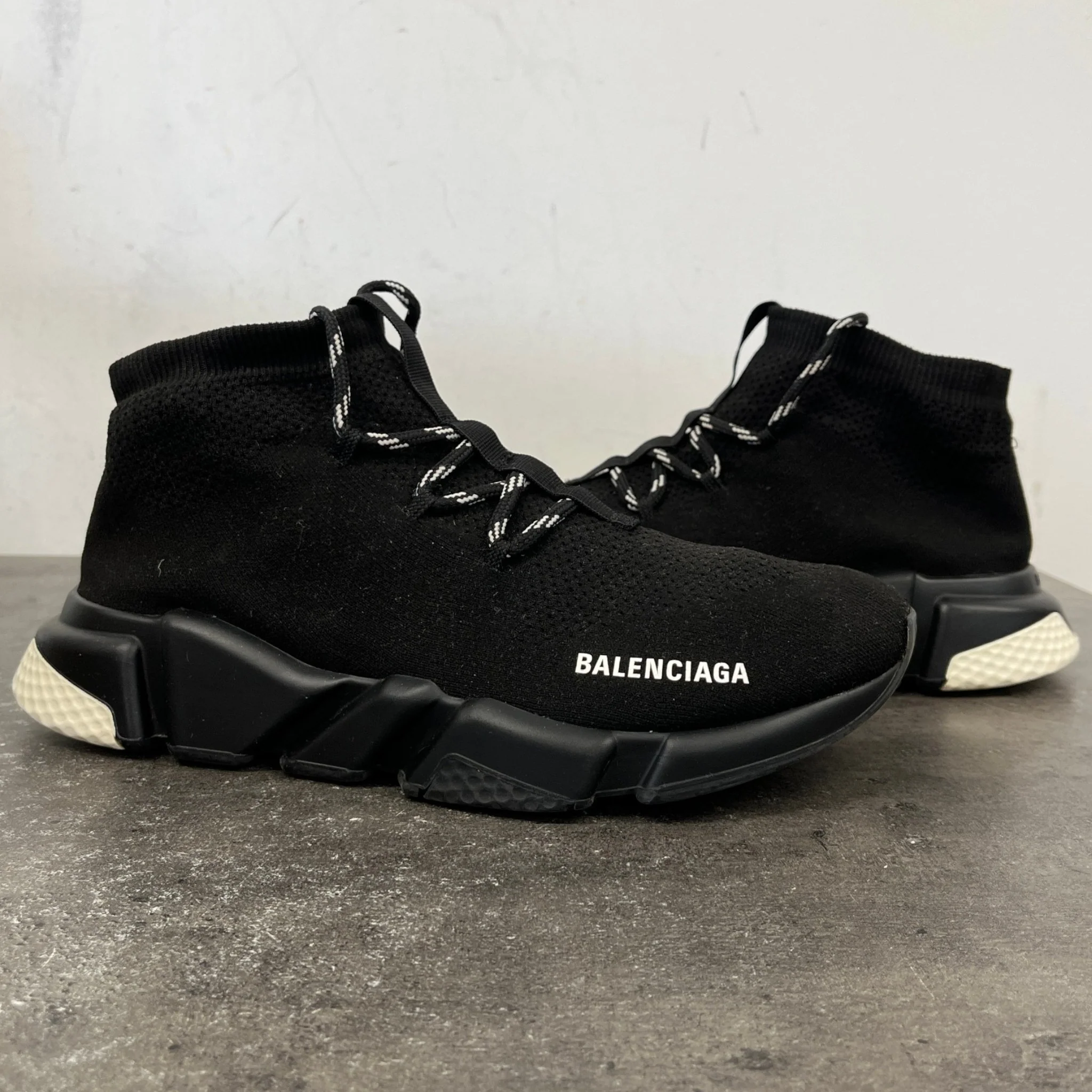 Men's Speed Lace High Trainers Black Size EU 41 / UK 7 - Image 11
