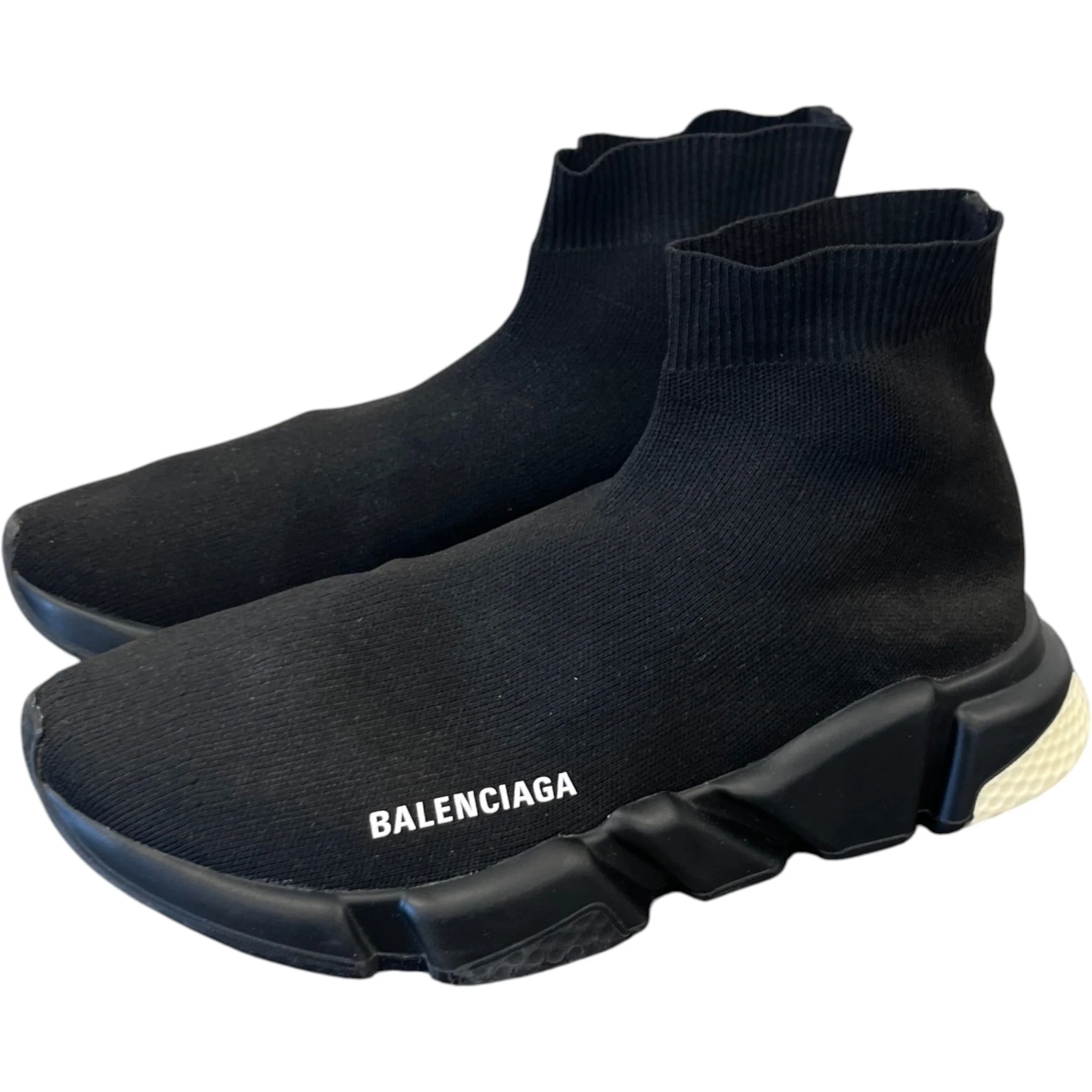 Men's Speed Sock High Trainers Black Size EU 41 / UK 7 - Image 9