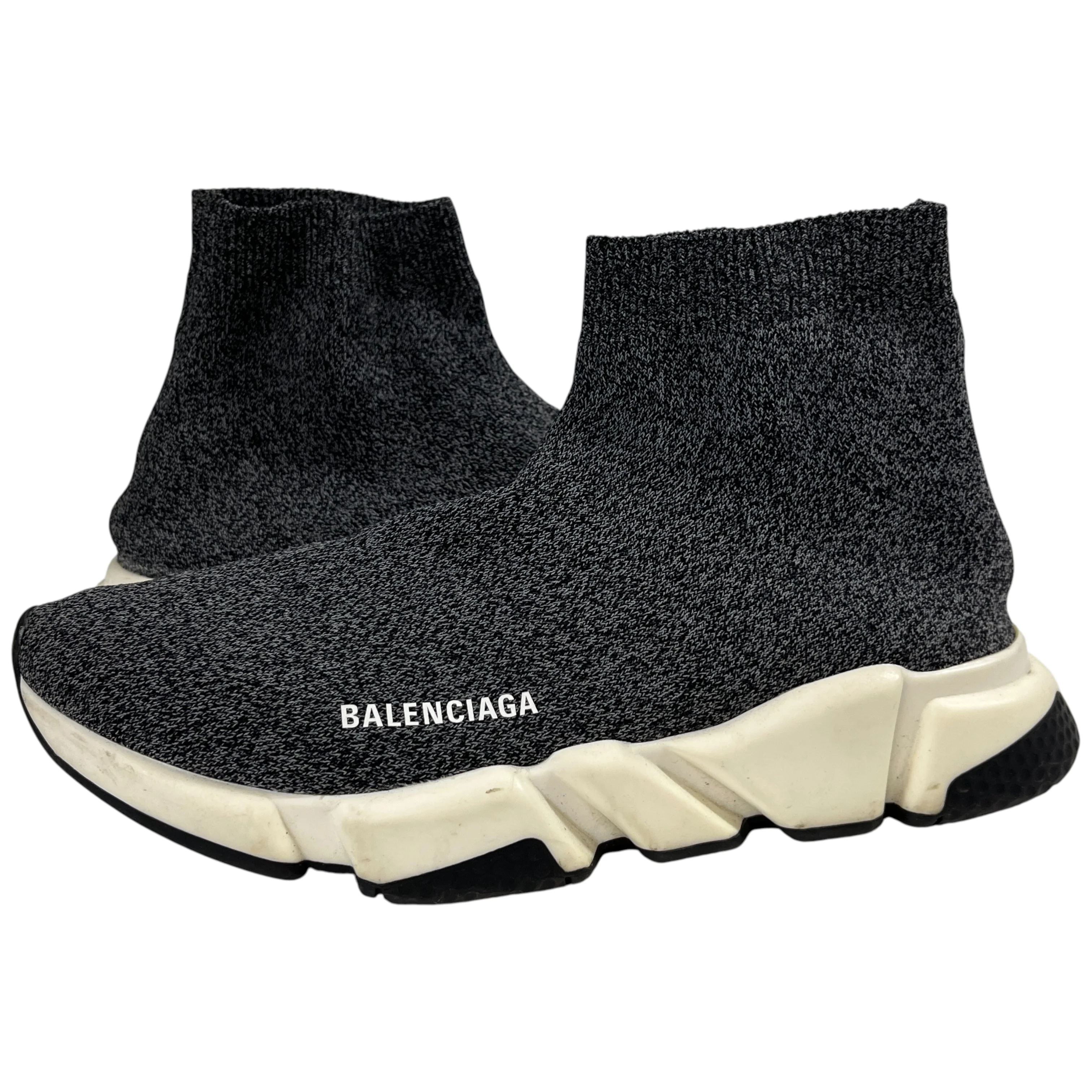 Men's Speed Sock High Trainers Grey Size EU 44 / UK 10 - Image 3