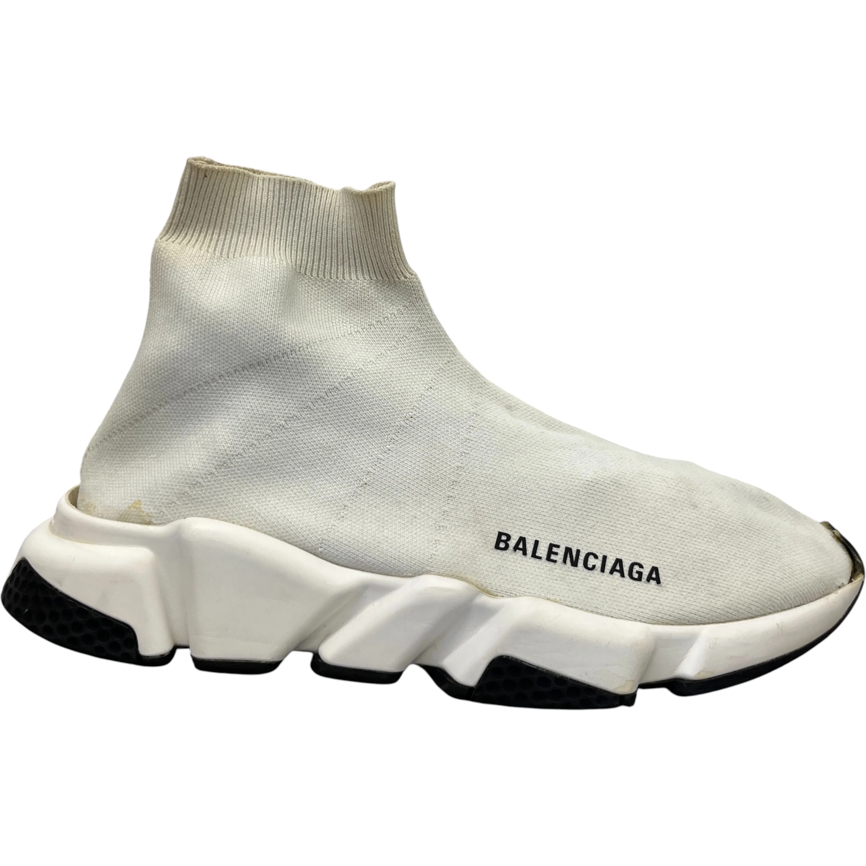Men's Speed Sock High Trainers White Size EU 40 / UK 6