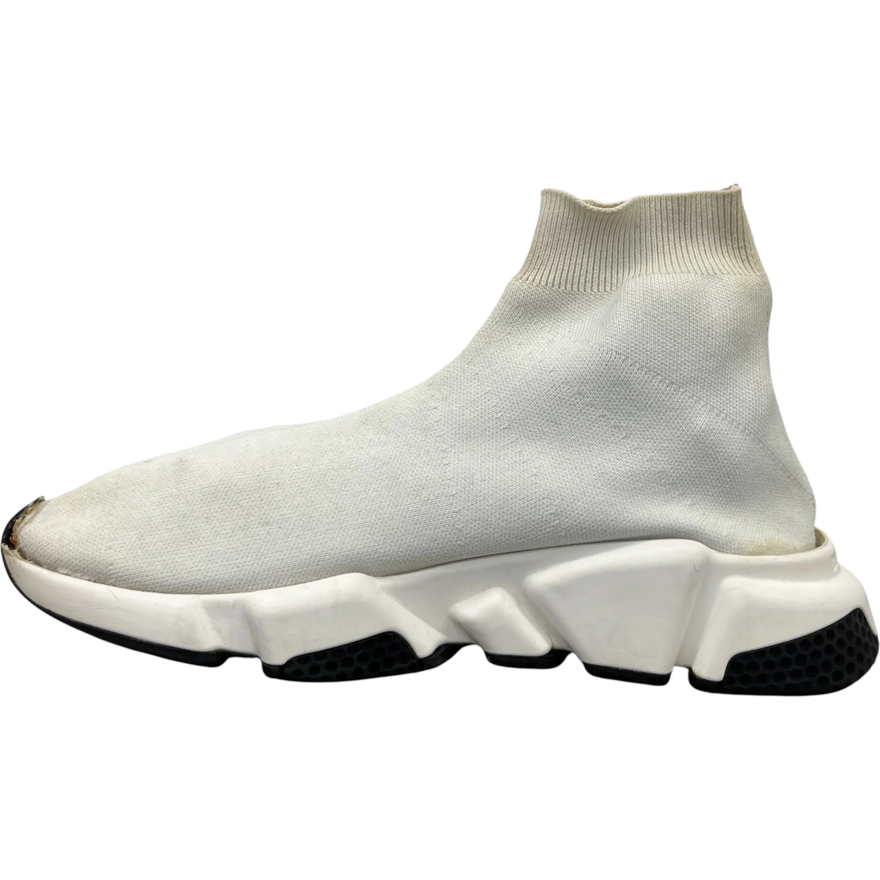 Men's Speed Sock High Trainers White Size EU 40 / UK 6 - Image 2
