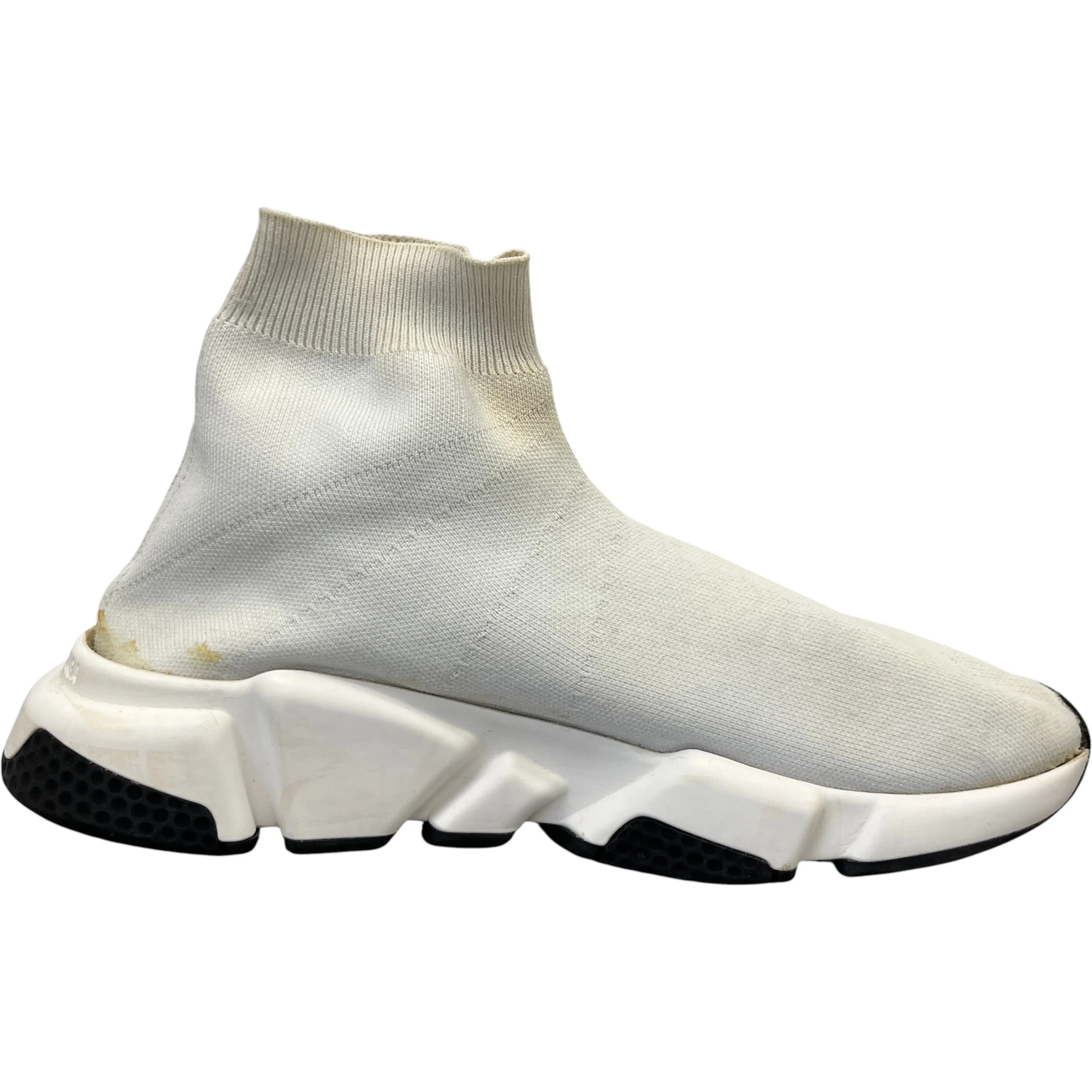 Men's Speed Sock High Trainers White Size EU 40 / UK 6 - Image 4