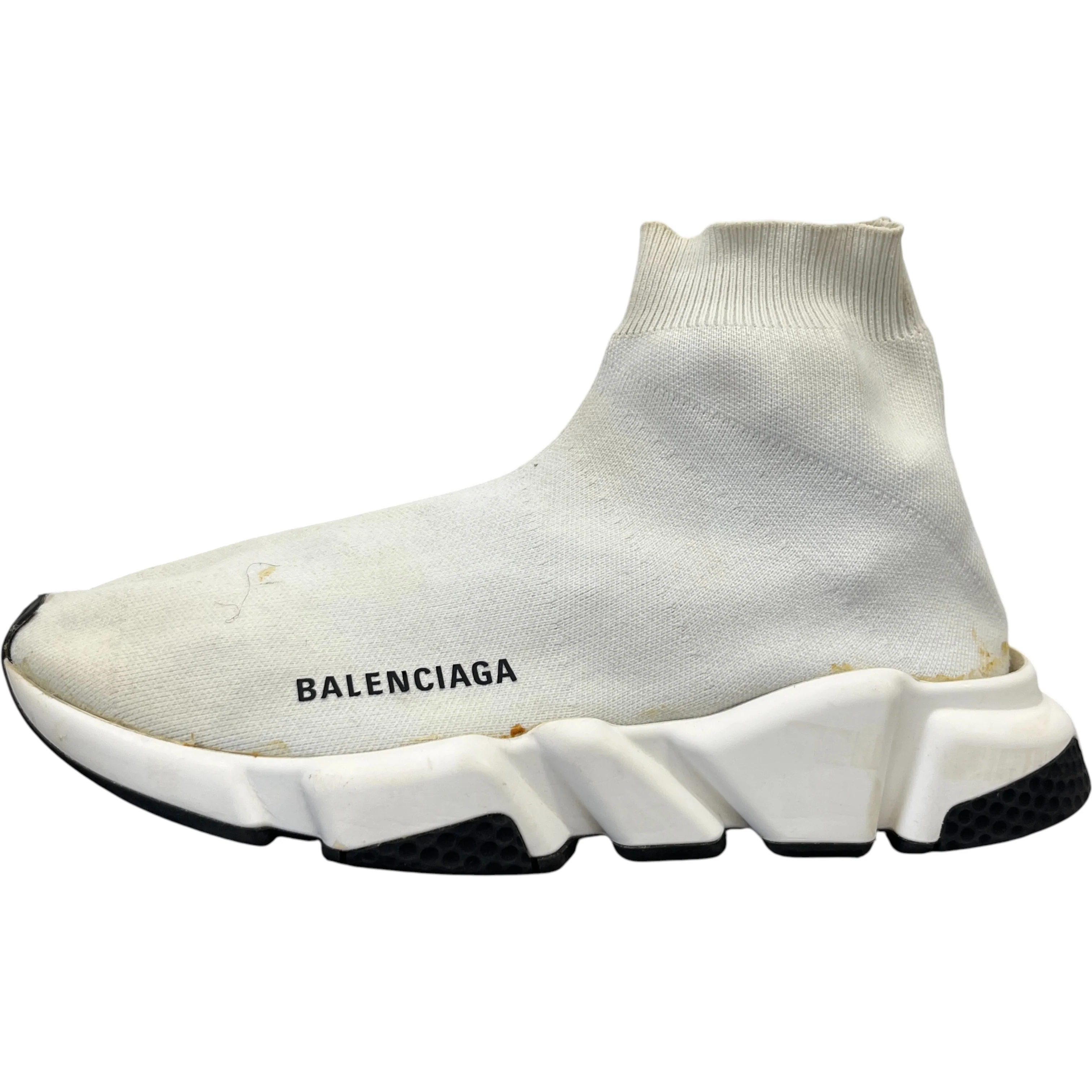 Men's Speed Sock High Trainers White Size EU 40 / UK 6 - Image 5