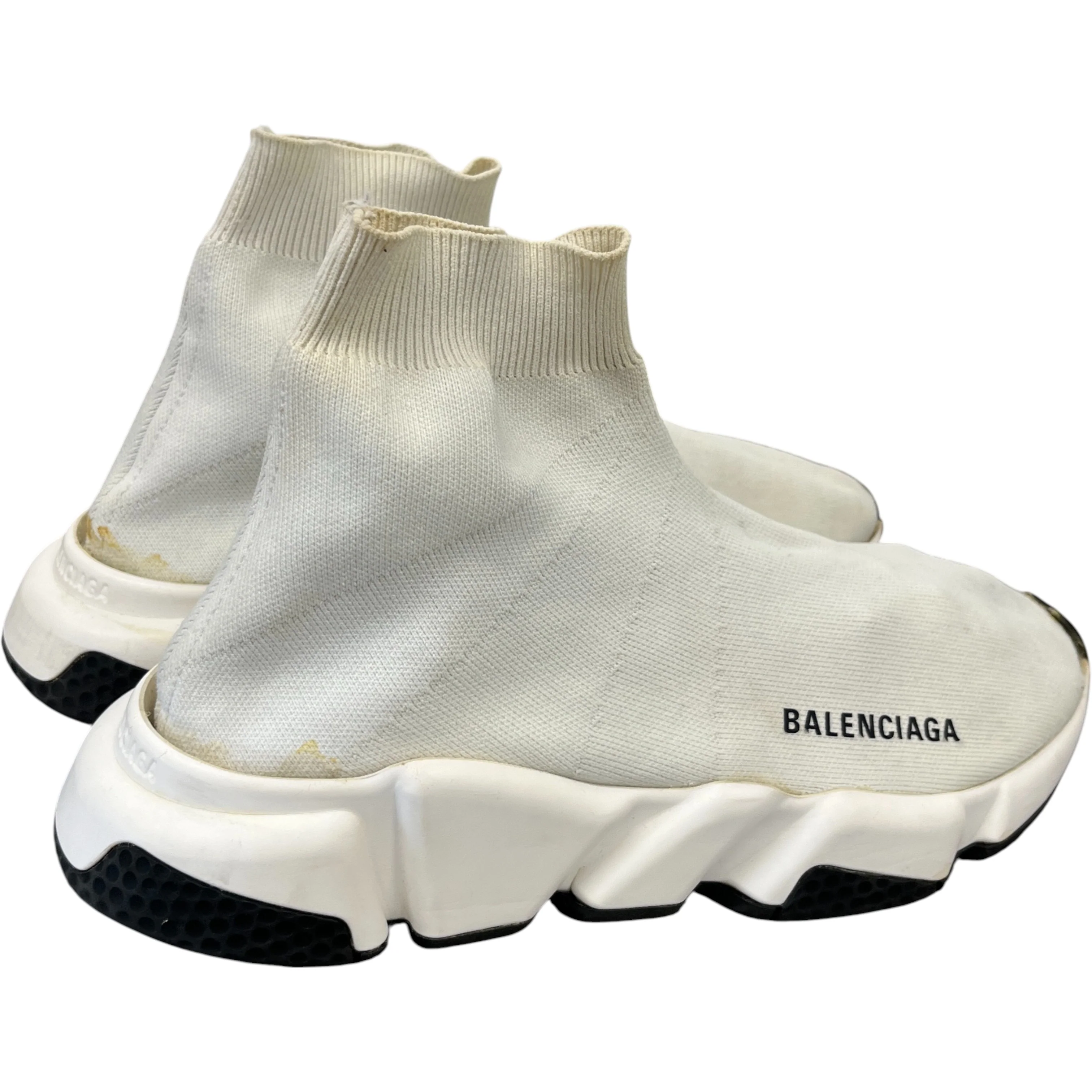 Men's Speed Sock High Trainers White Size EU 40 / UK 6 - Image 8