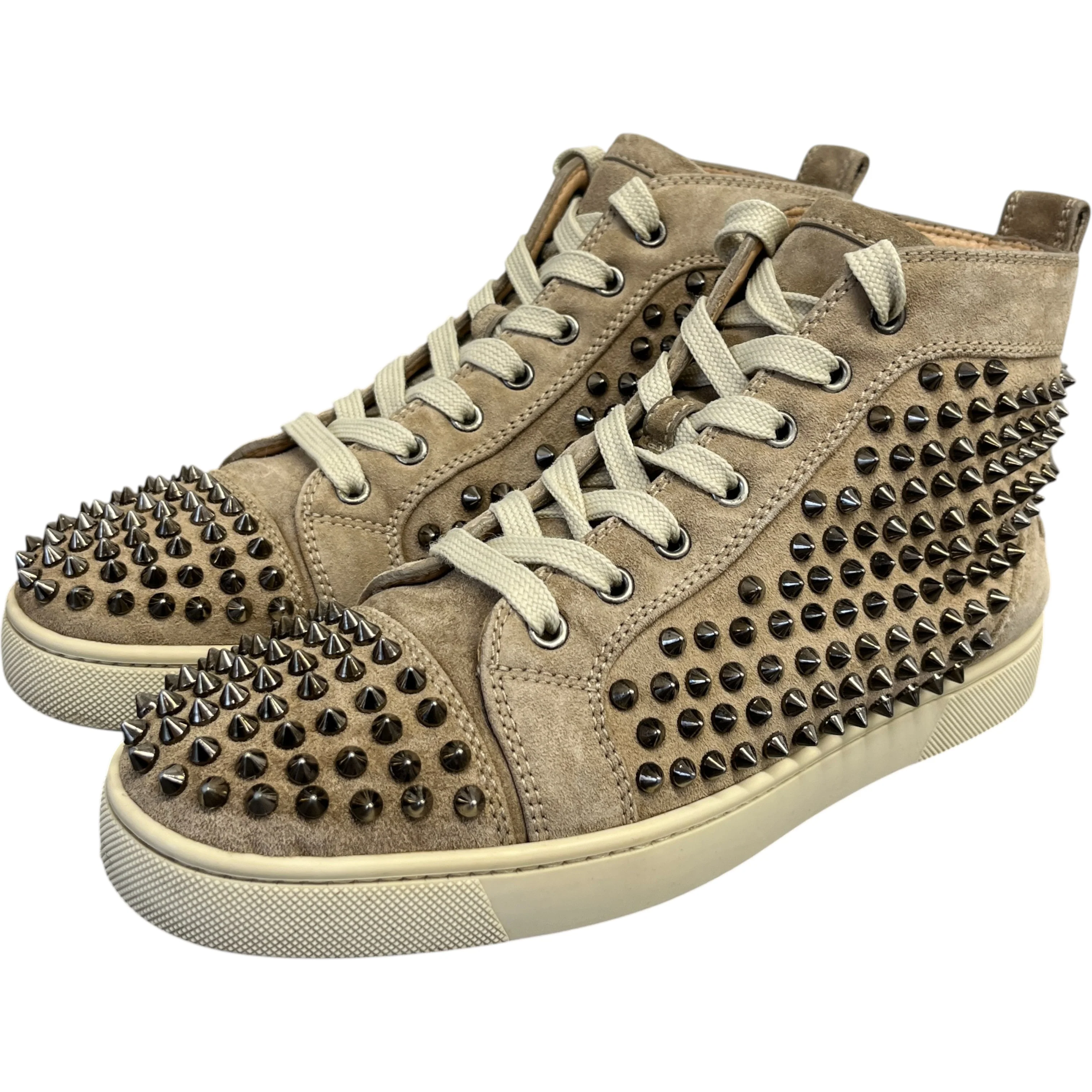 Men's Spikes High Trainers Beige Size EU 40 / UK 6 - Image 9