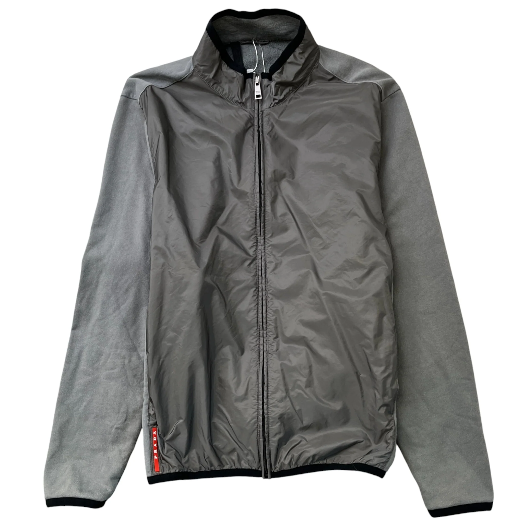 Men's Sport Logo Jacket Grey Size L