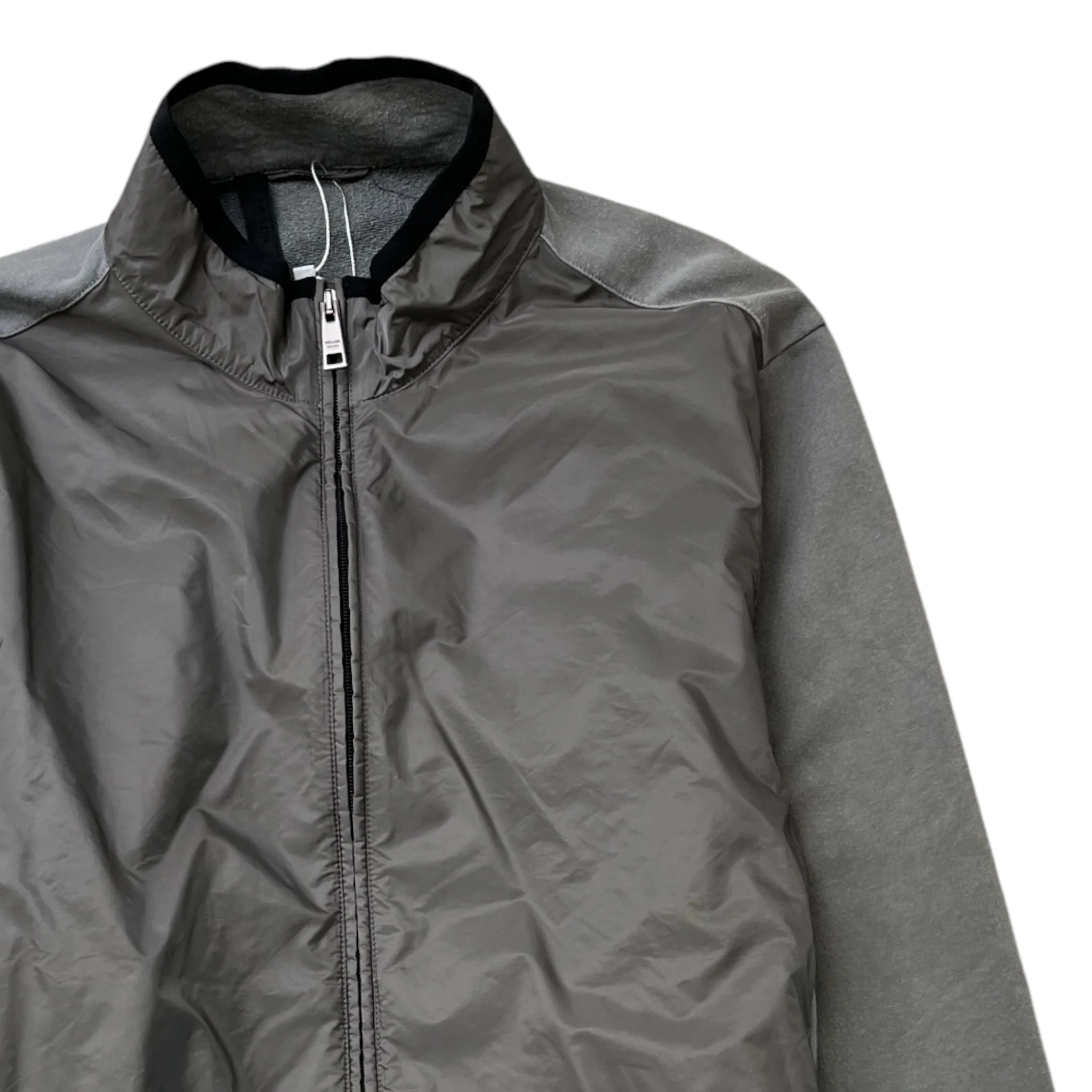 Men's Sport Logo Jacket Grey Size L - Image 3